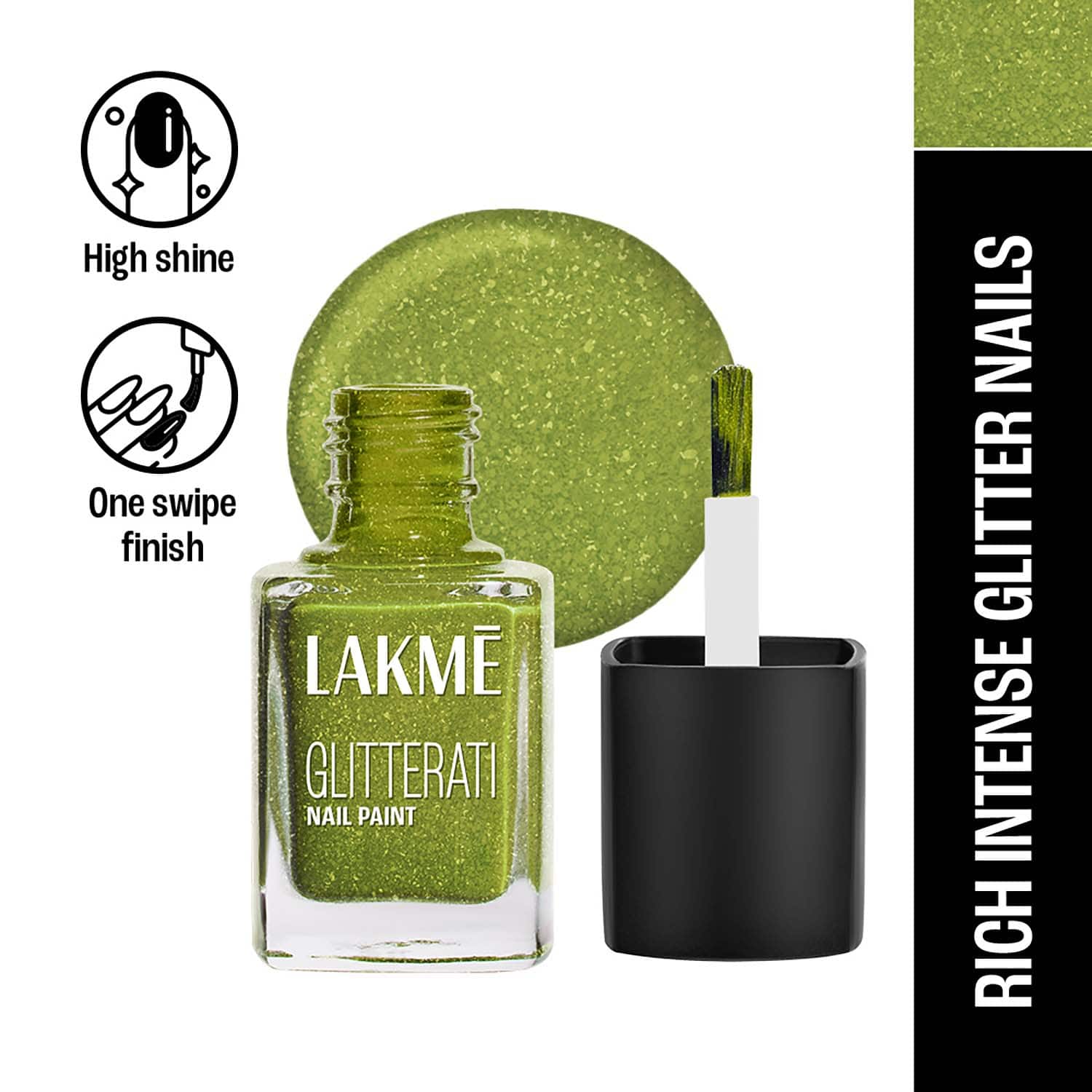 Lakme | Lakme Glitterati Collection Nail Paint for High Glam - Tinkerbell (12 ml)
