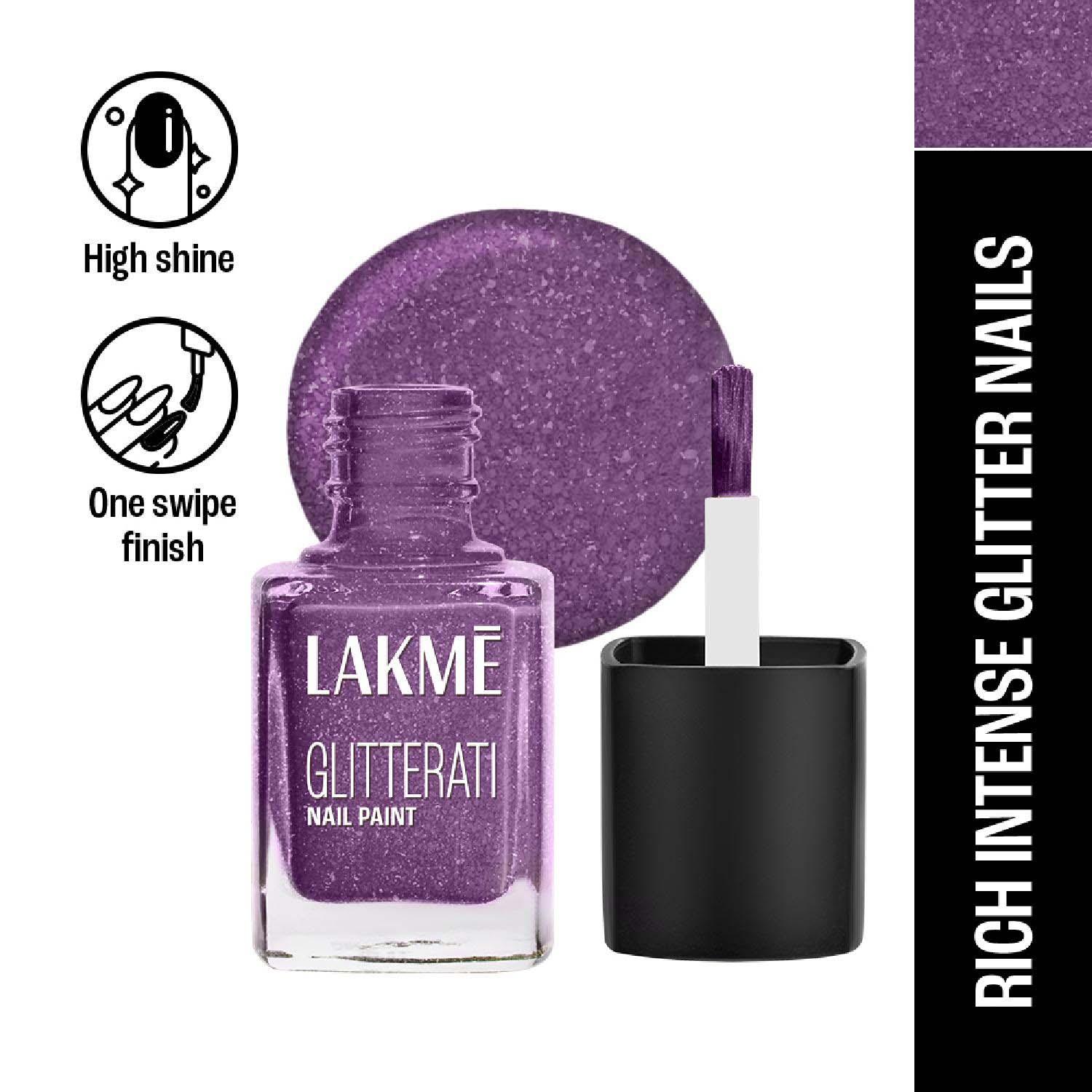 Lakme | Lakme Glitterati Collection Nail Polish - Amethyst (12 ml)