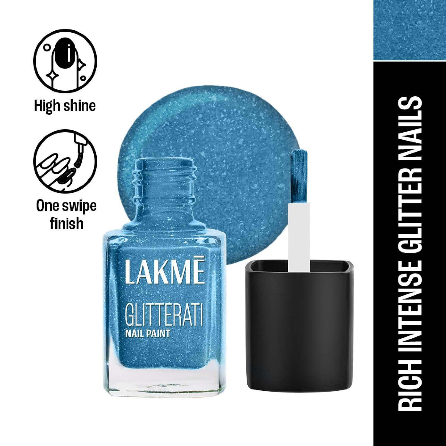 Lakme | Lakme Glitterati Collection Nail Polish - Ocean Eyes (12 ml)