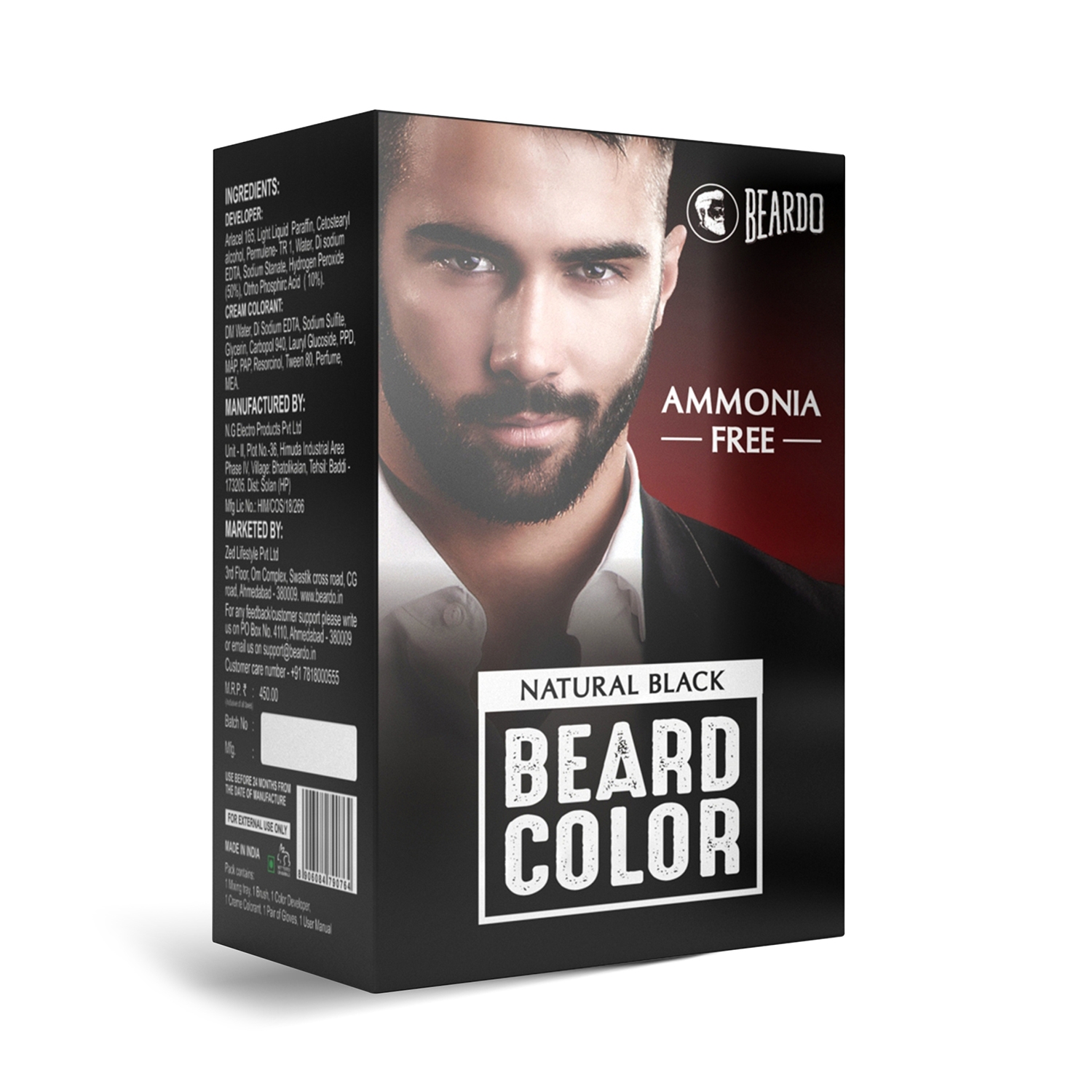 Beardo | Beardo Beard Color - Natural Black (60ml)