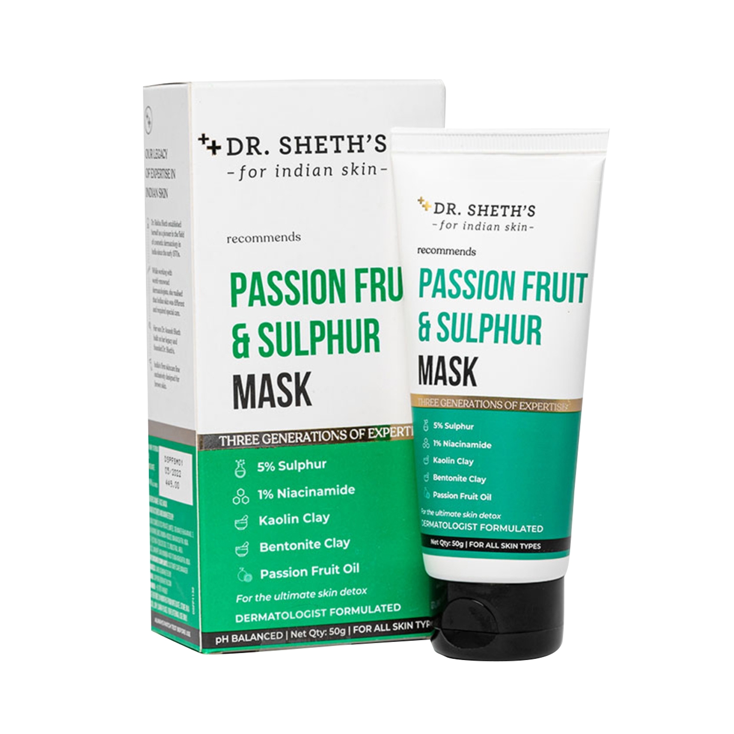 Dr. Sheth's | Dr. Sheth's Passion Fruit & Sulphur Mask (50g)