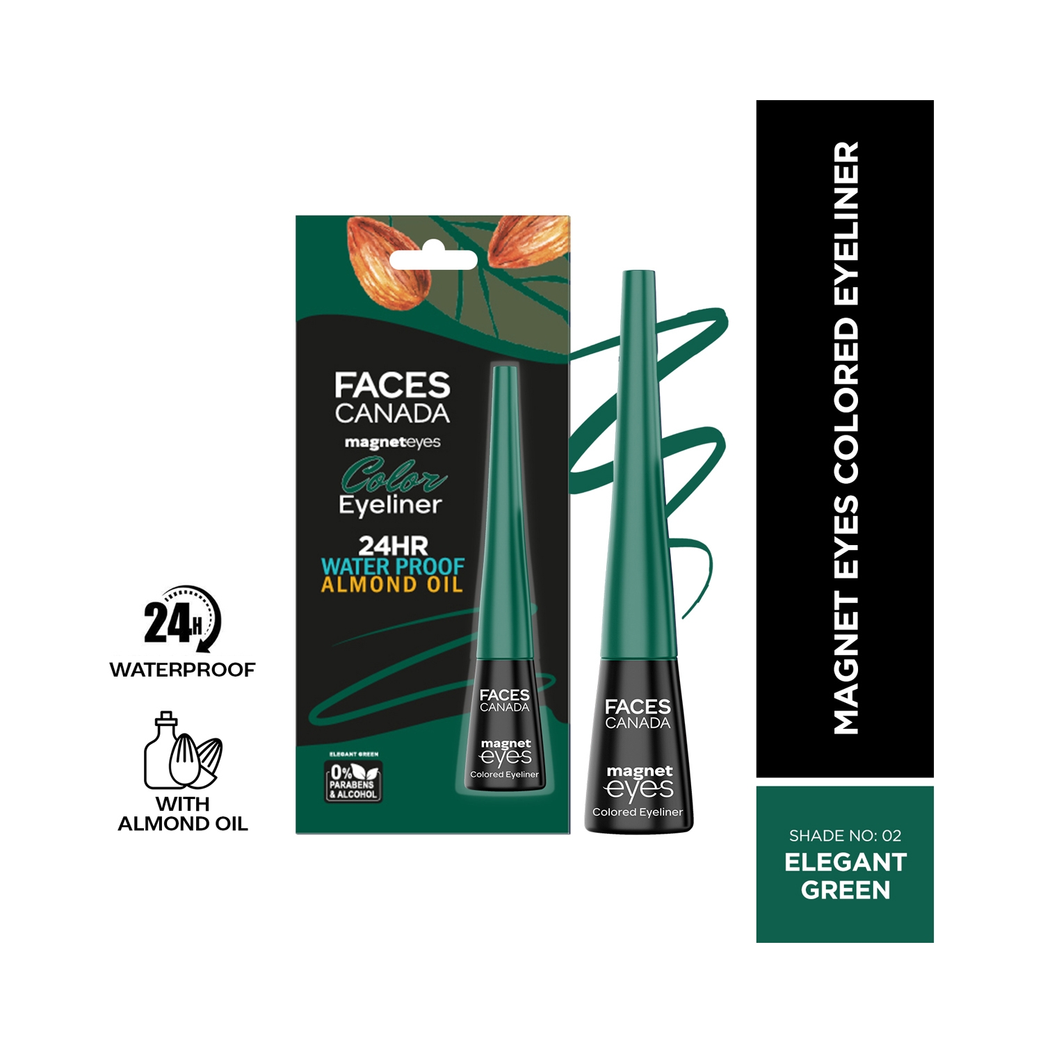 Faces Canada | Faces Canada Magneteyes Colored Eyeliner - 02 Elegant Green (4ml)