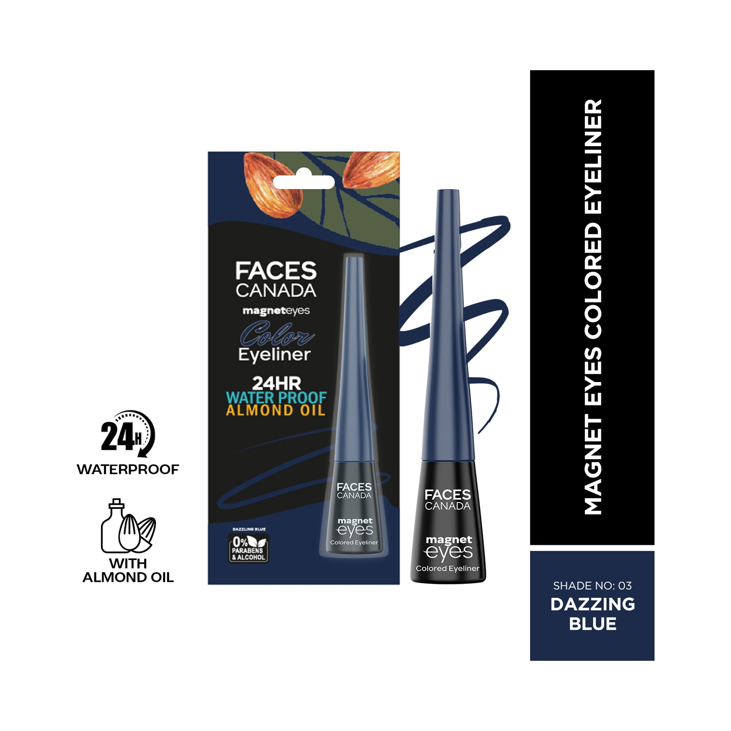 Faces Canada | Faces Canada Magneteyes Colored Eyeliner - 03 Dazzling Blue (4ml)
