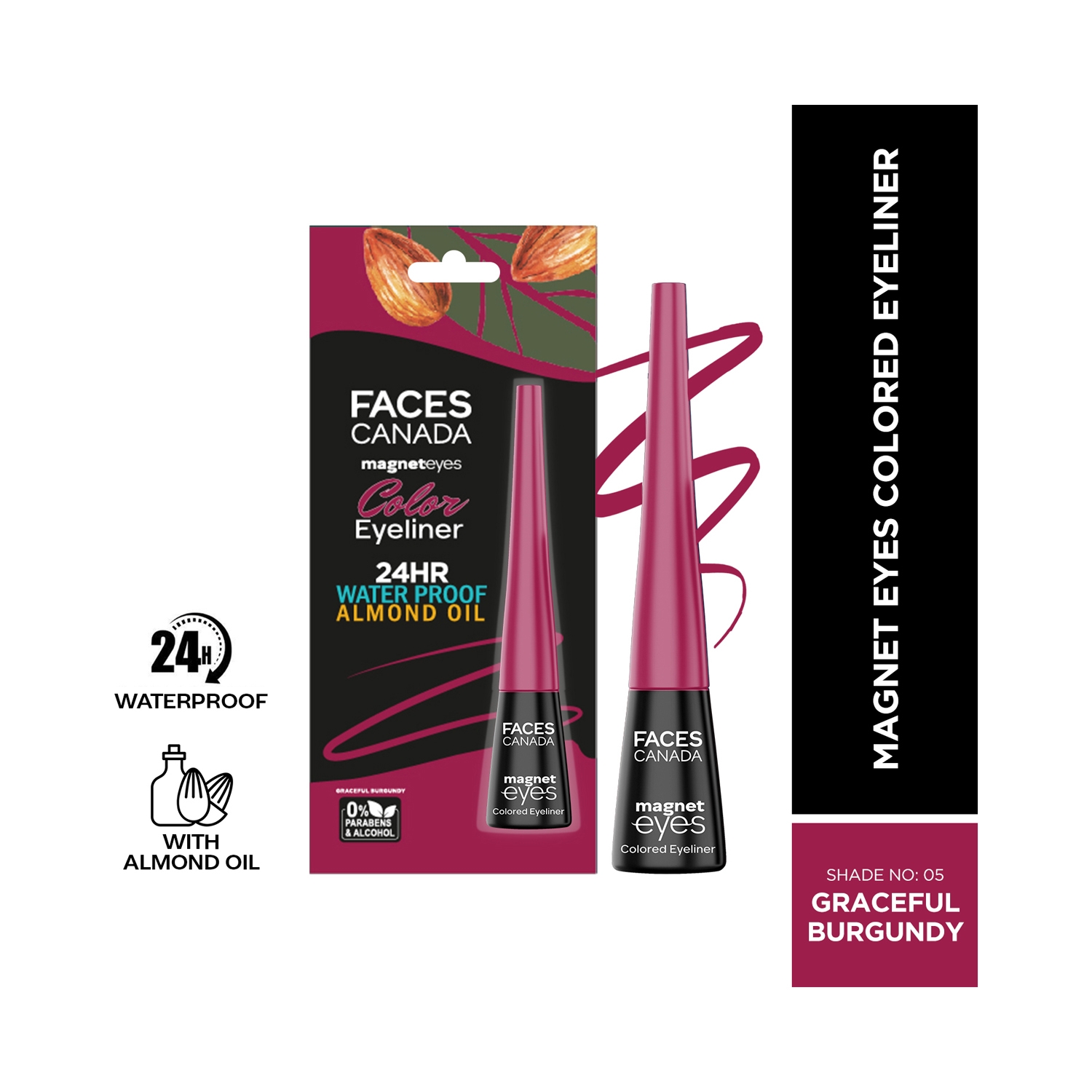 Faces Canada | Faces Canada Magneteyes Colored Eyeliner - 05 Graceful Burgundy (4ml)