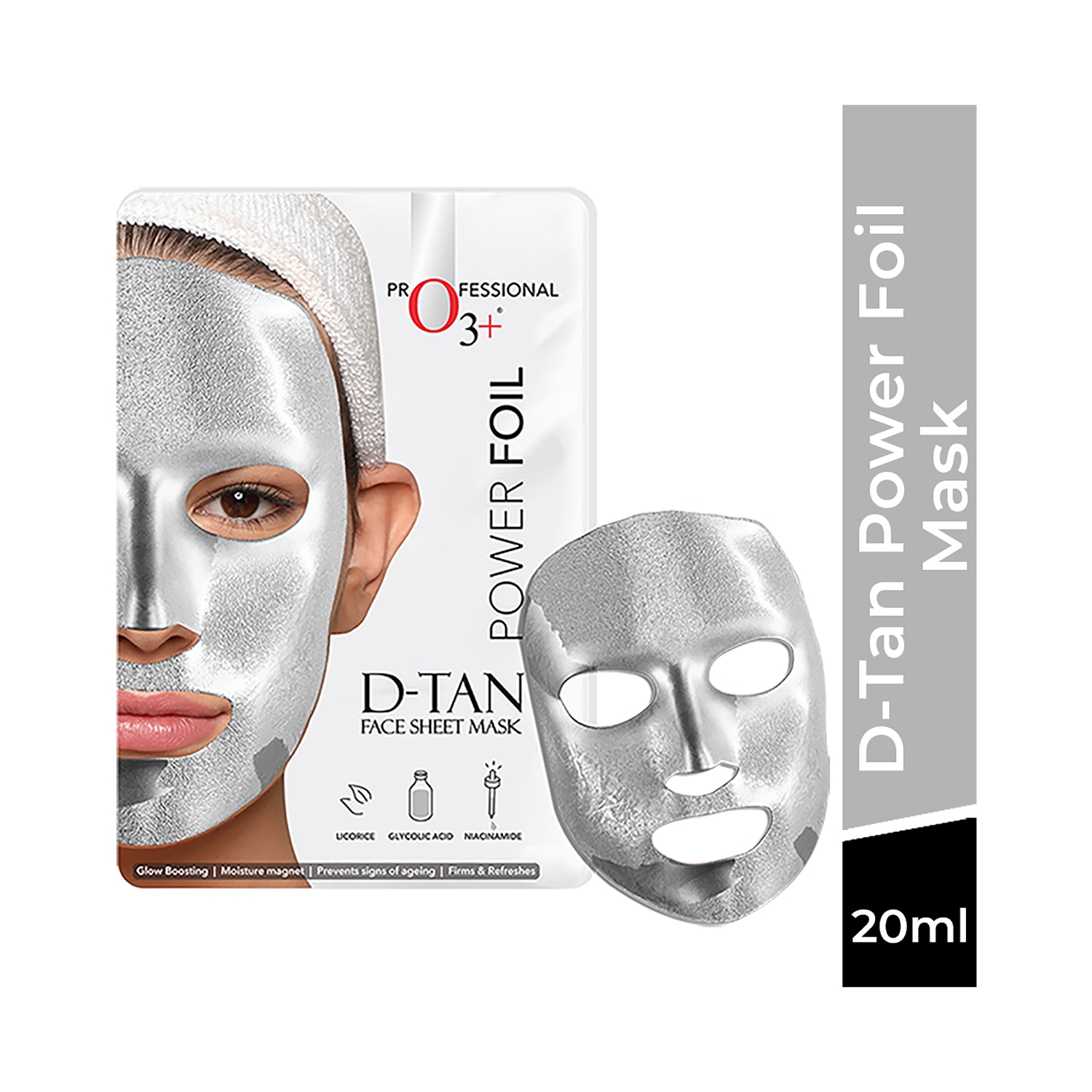 O3+ | O3+ Power Foil D-Tan Face Sheet Mask (20ml)