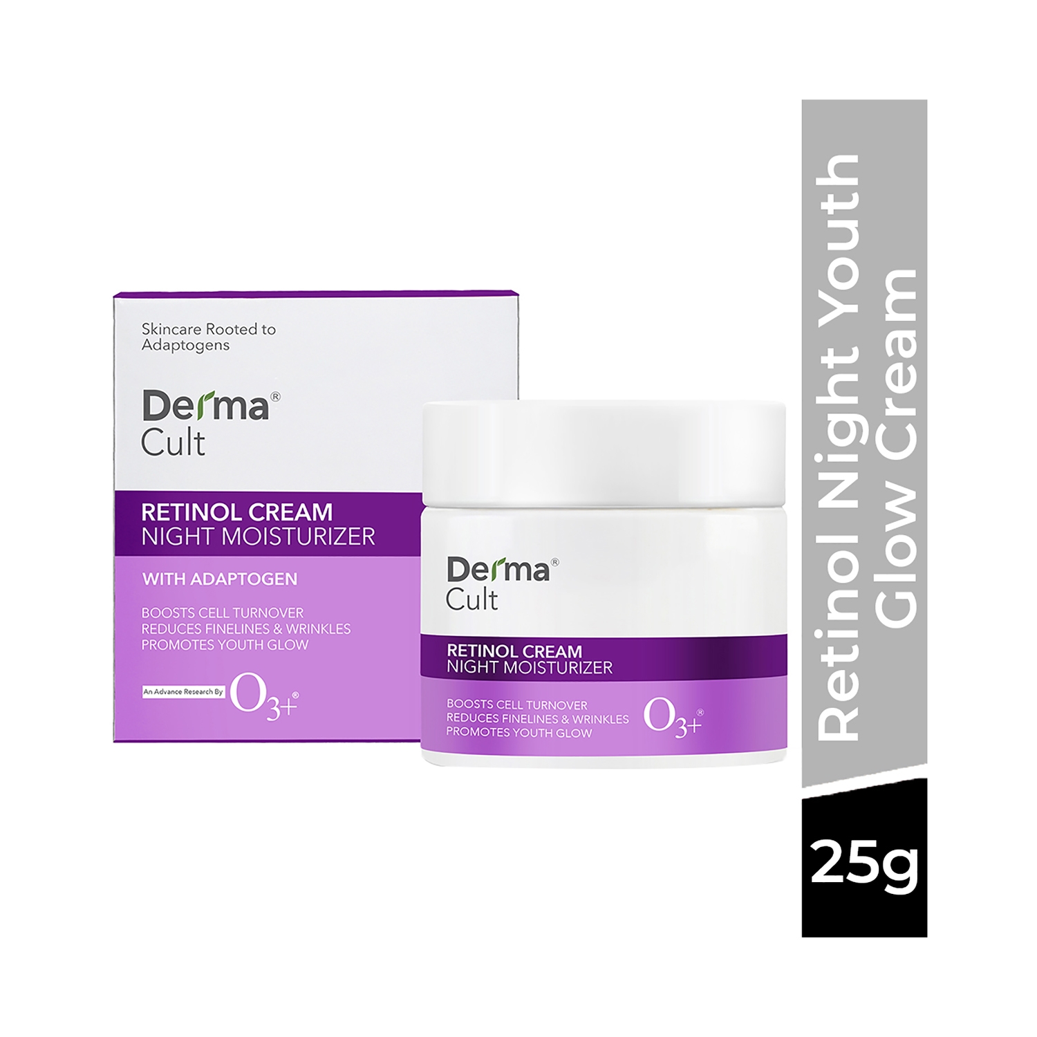 O3+ Derma Cult Retinol Cream Night Moisturizer (25g)