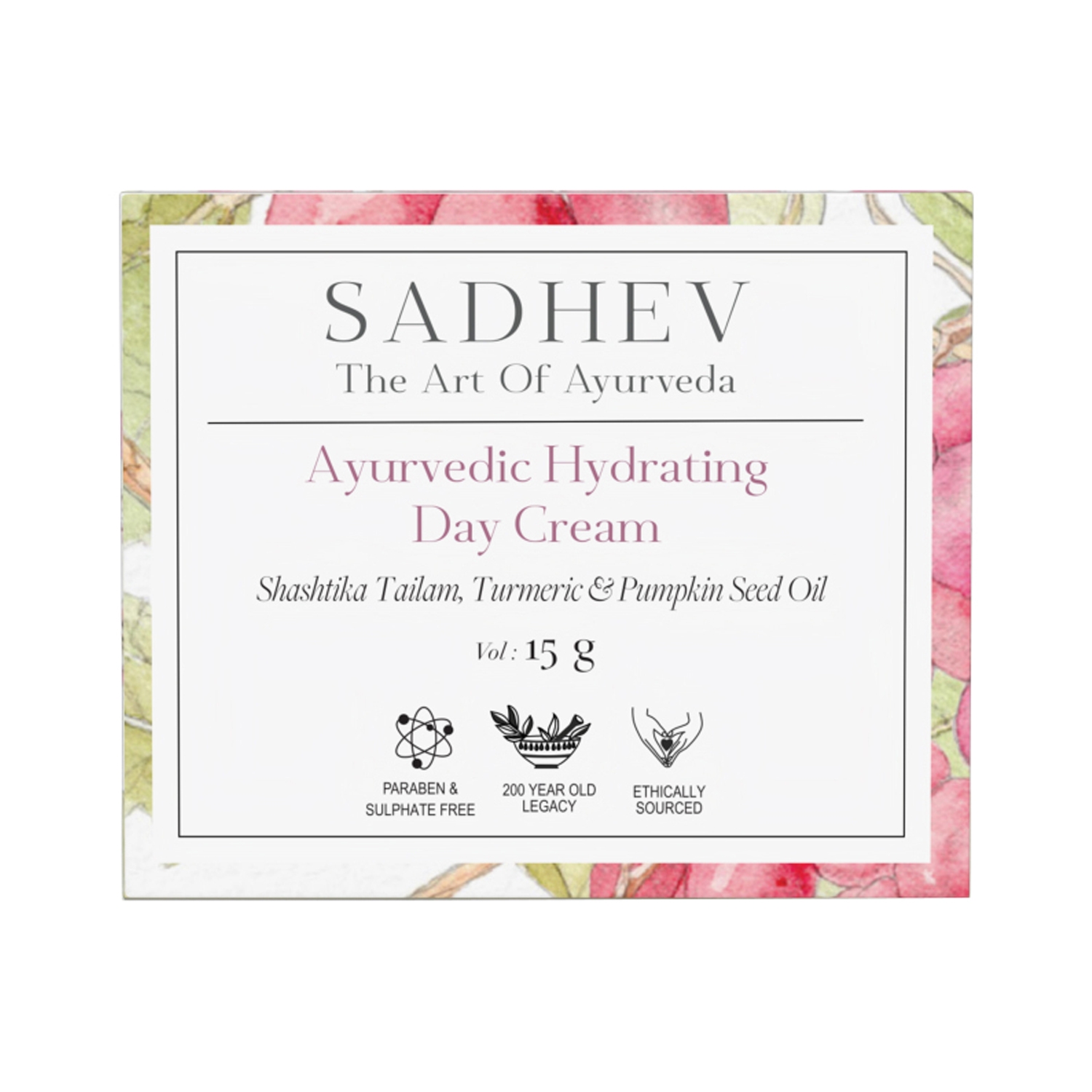 Sadhev Ayurvedic Hydrating Day Cream (15g)