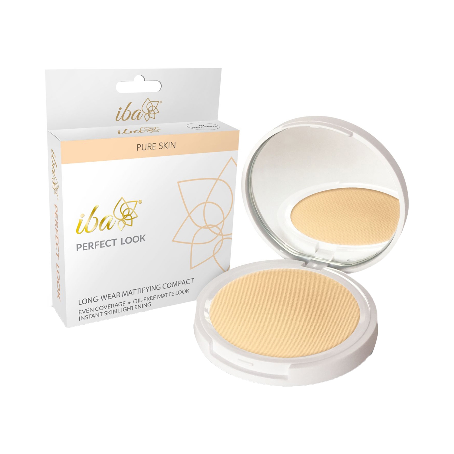 Iba | Iba Perfect Look Long-Wear Mattifying Compact SPF 15 - 00 Snow White (9g)