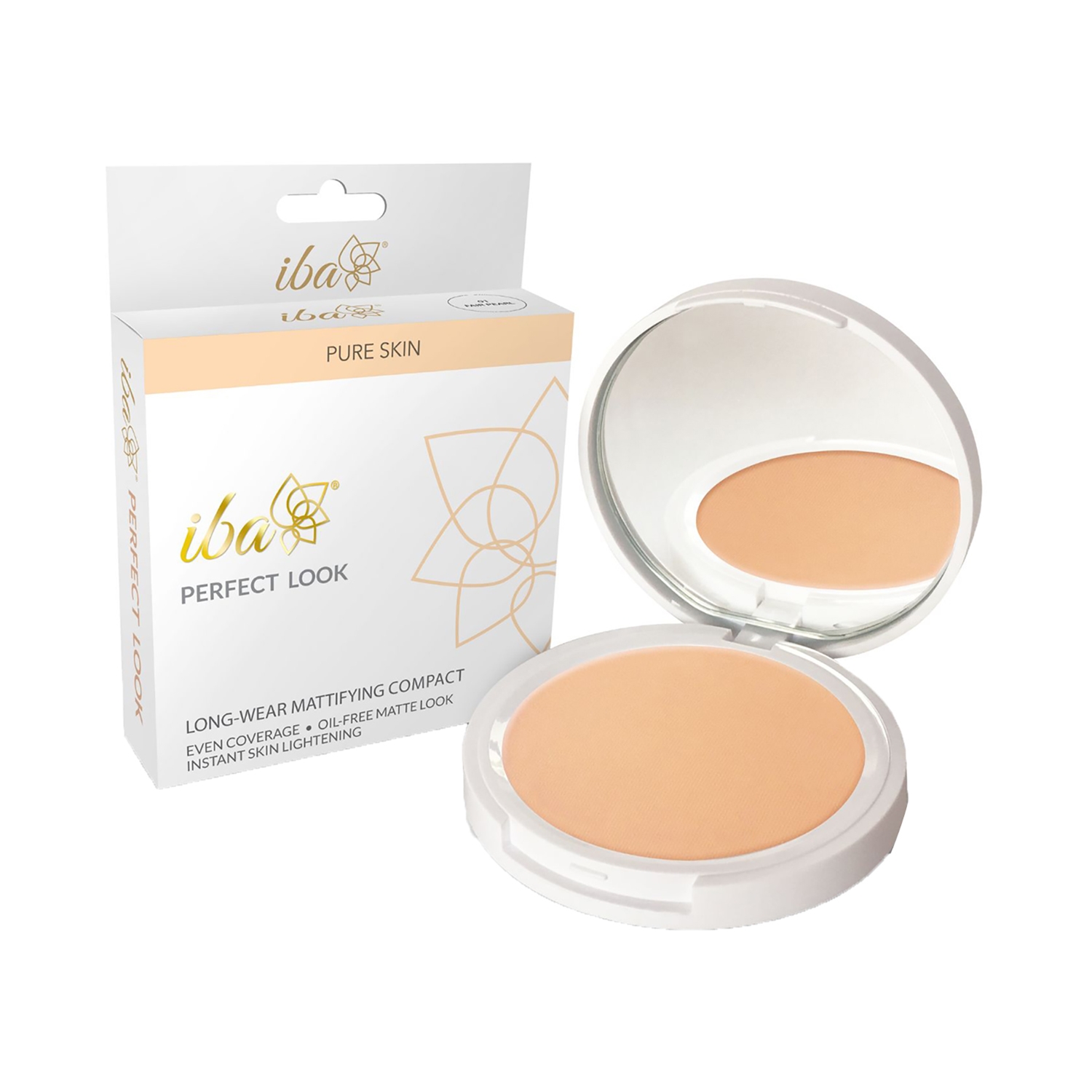 Iba | Iba Perfect Look Long-Wear Mattifying Compact SPF 15 - 02 Medium Shell (9g)