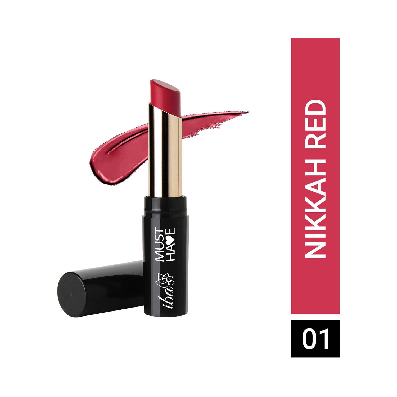 Iba Must Have Transfer Proof Ultra Matte Lipstick - 01 Nikkah Red (3.2g)