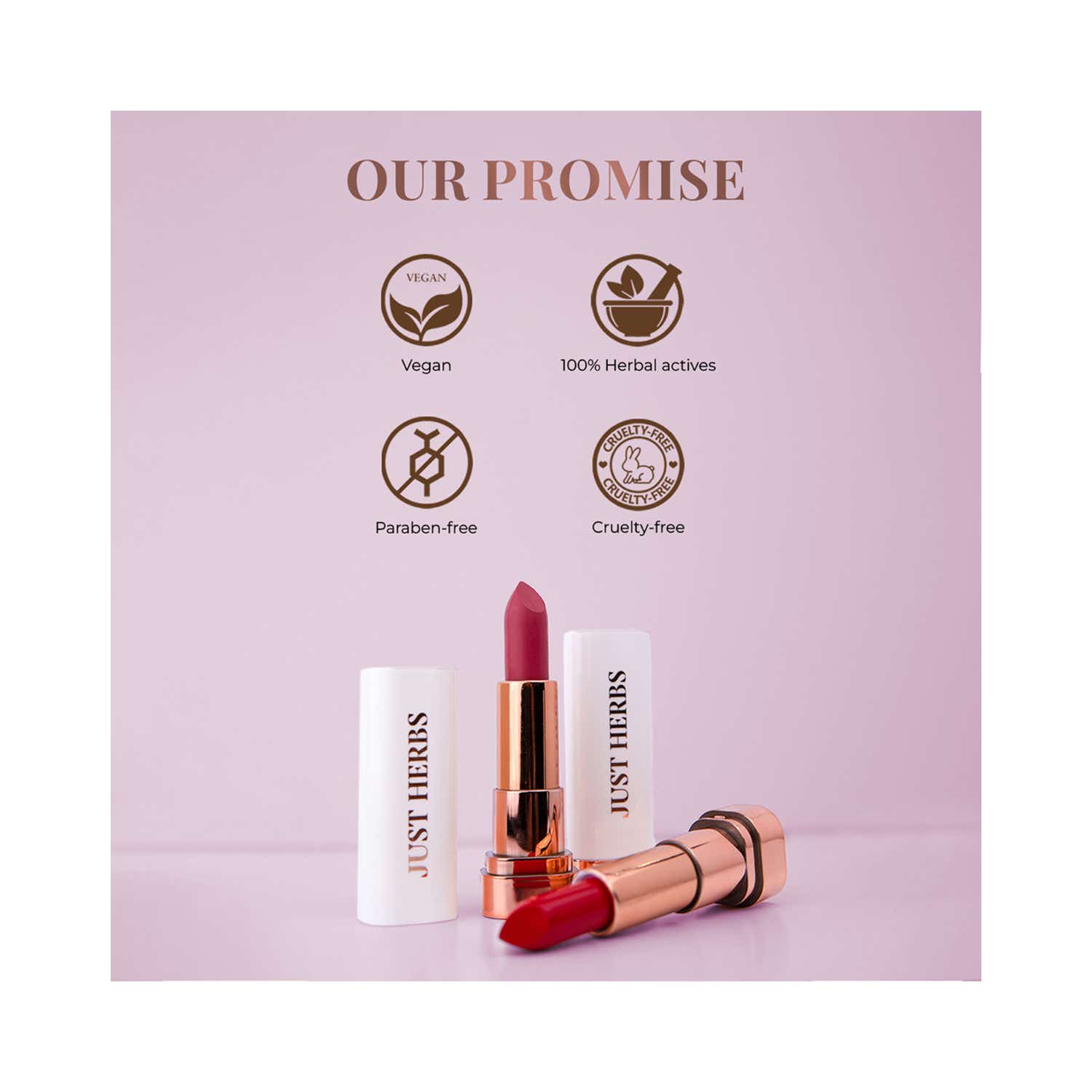 Buy Just Herbs Long Stay Relaxed Matte Lipstick Jhrm 04 Blush