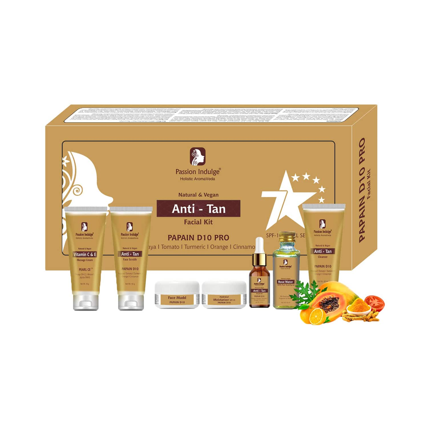 Passion Indulge | Passion Indulge Anti-Tan Papain 7 Star Pro Facial Kit