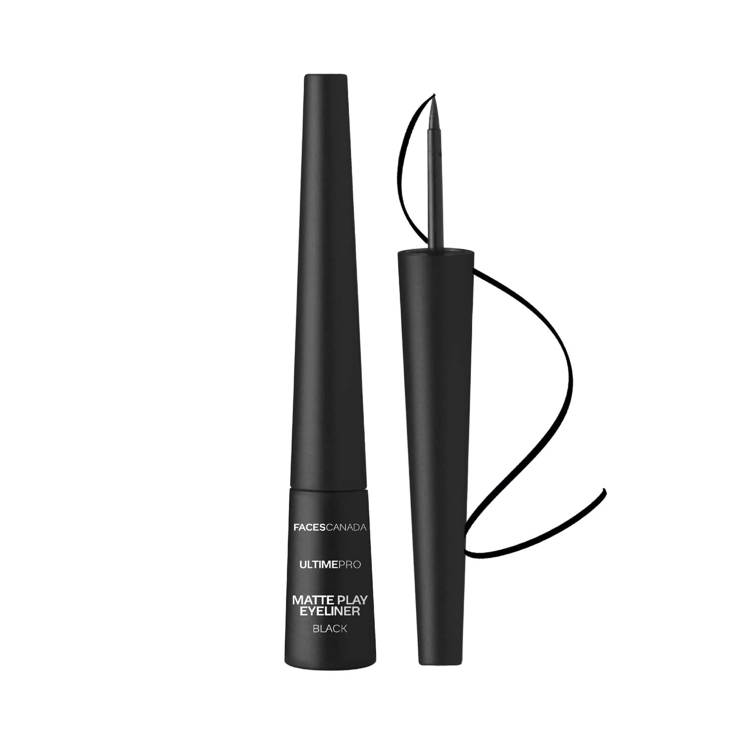 Faces Canada | Faces Canada Ultime Pro Matte Play Eyeliner 24HR Long Stay Matte Intense Color - Black (2.5 ml)