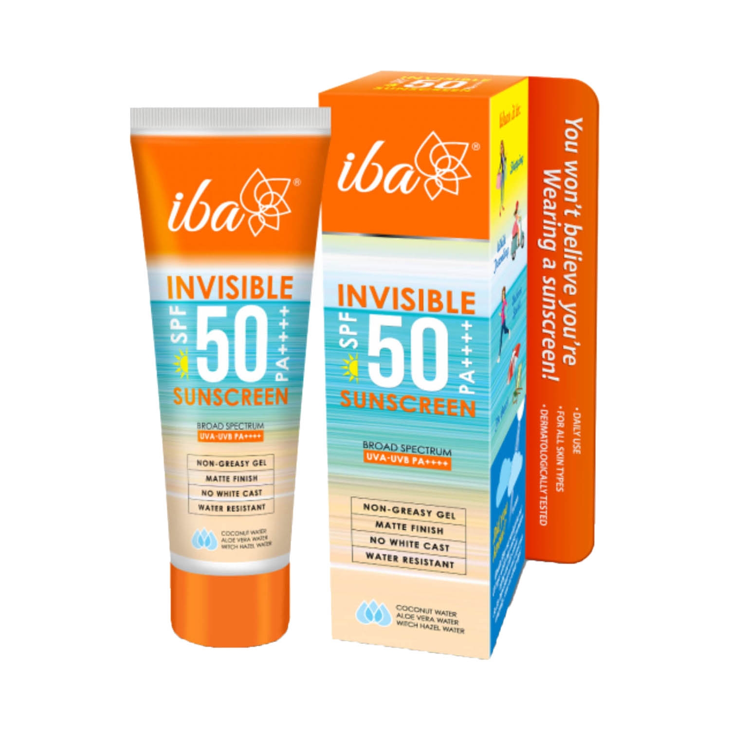 Iba Invisible Sunscreen SPF 50 Pa++++ (80g)