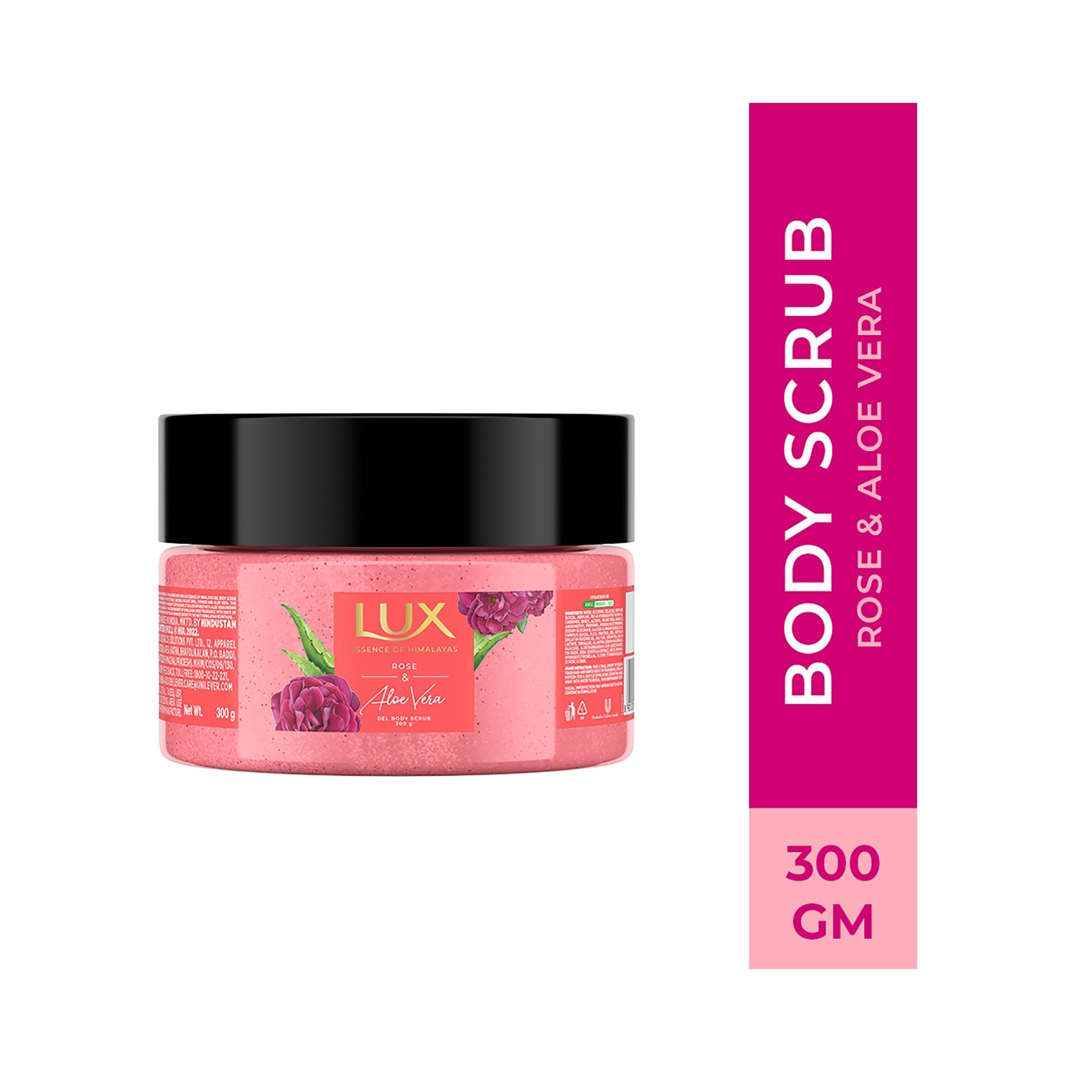 Lux Rose & Aloe Vera Gel Body Scrub (300g)