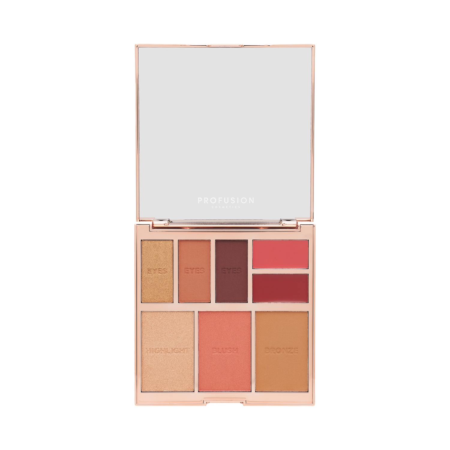Profusion Cosmetics | Profusion Cosmetics 8 Colour Eye Face & Lip Palette Full Face - Radiance (22.1g)