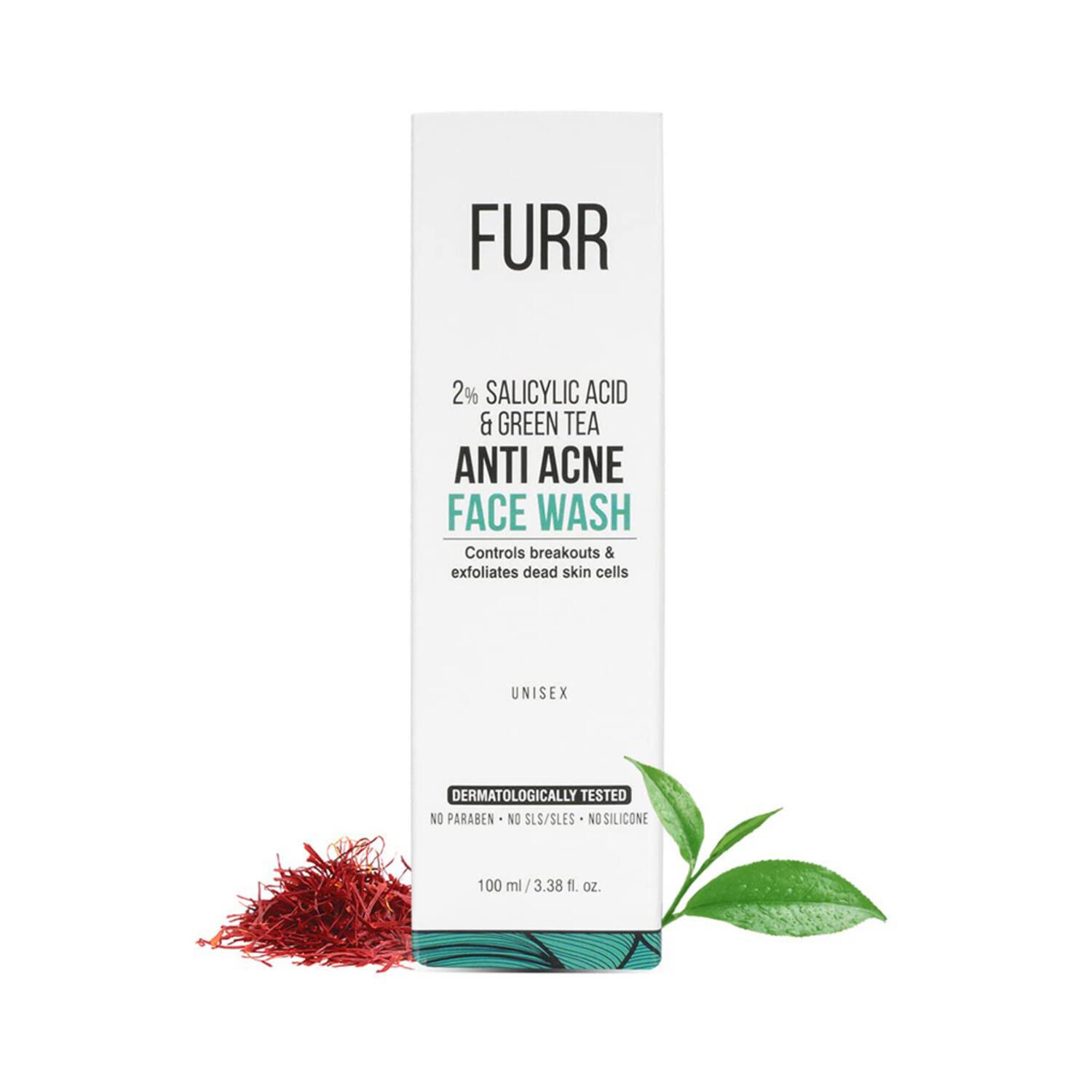 FURR | FURR 2% Salicylic Acid & Green Tea Anti Acne Face Wash (100ml)