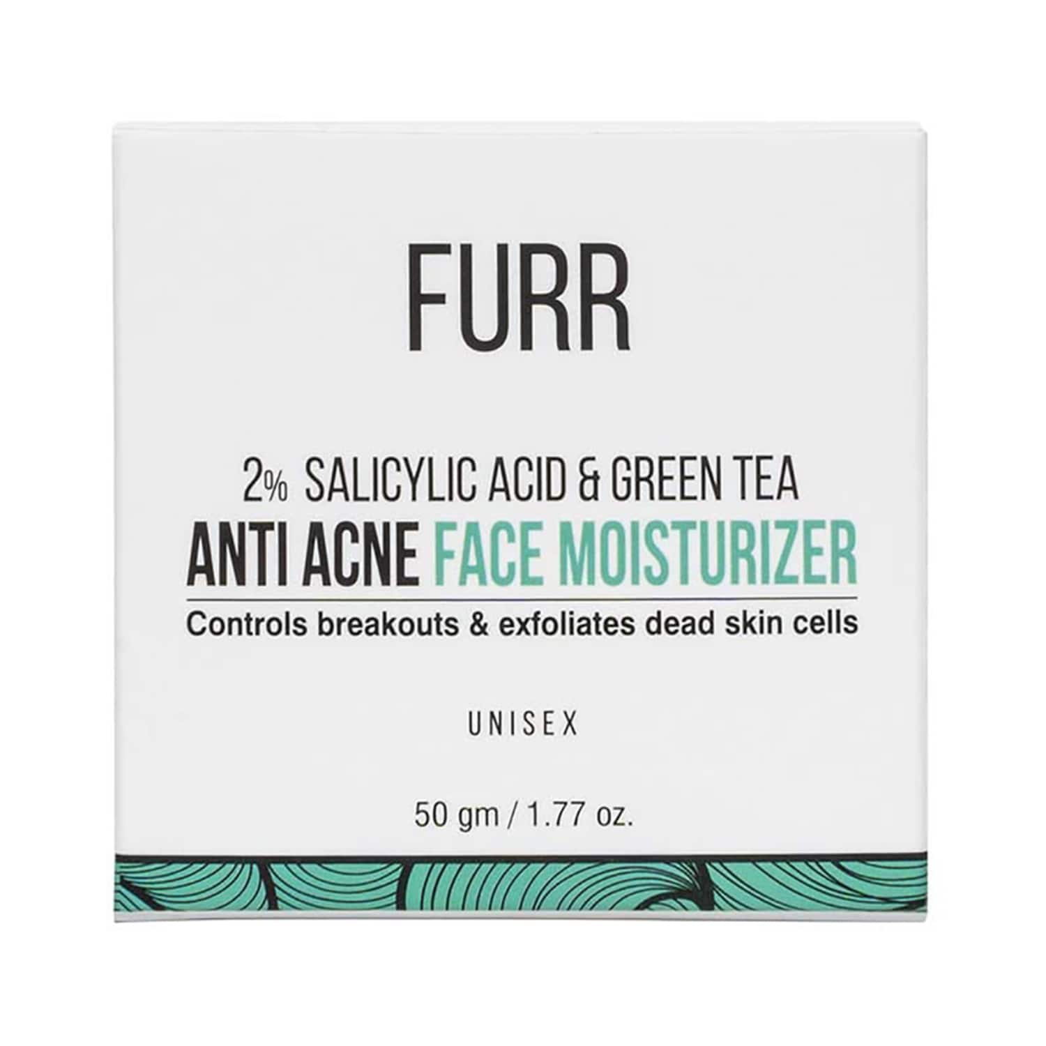 FURR | FURR 2% Salicylic Acid & Green Tea Anti Acne Face Moisturizer (50g)