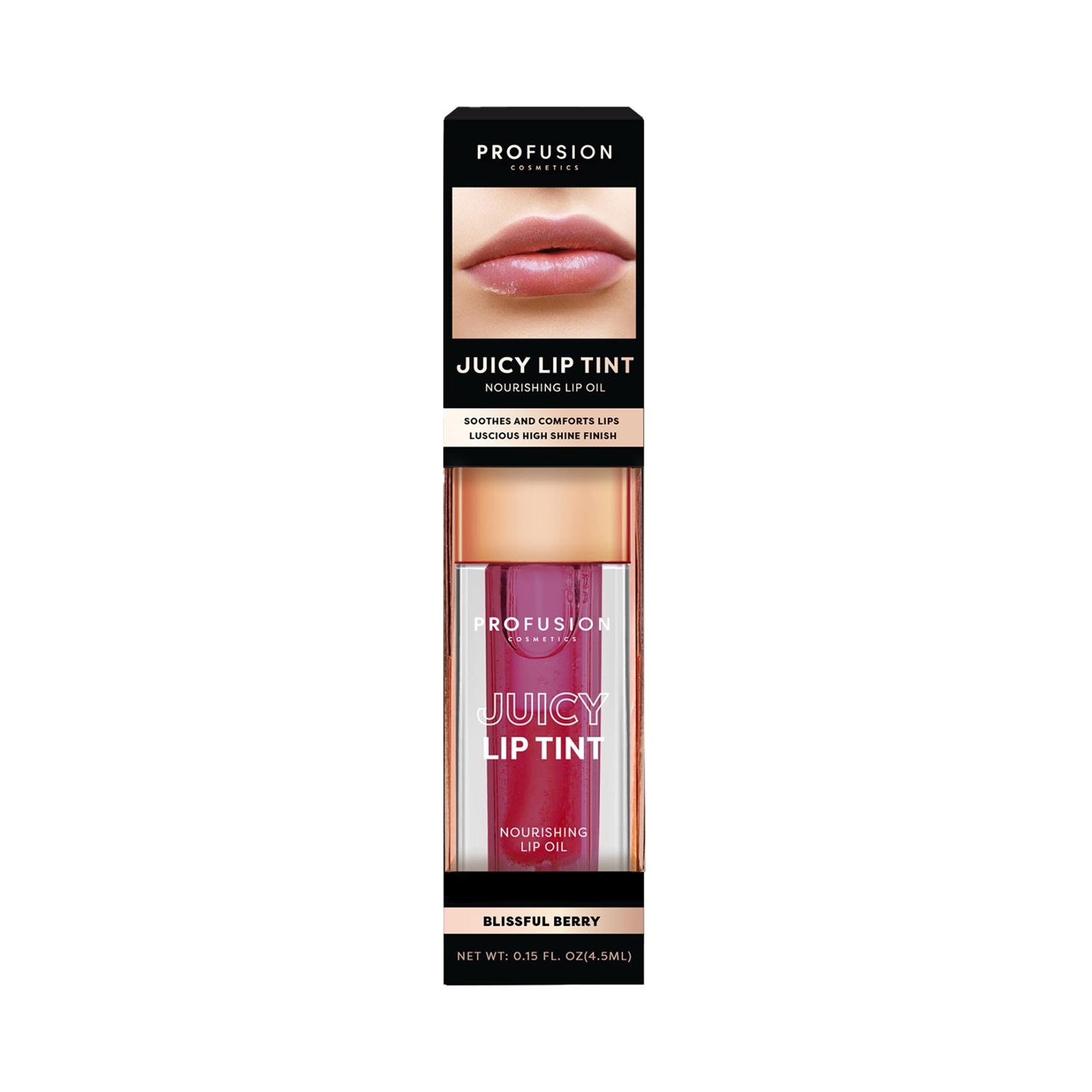 Profusion Cosmetics | Profusion Cosmetics Juicy Lip Tint Nourishing Lip Oil - Blissful Berry (4.5ml)