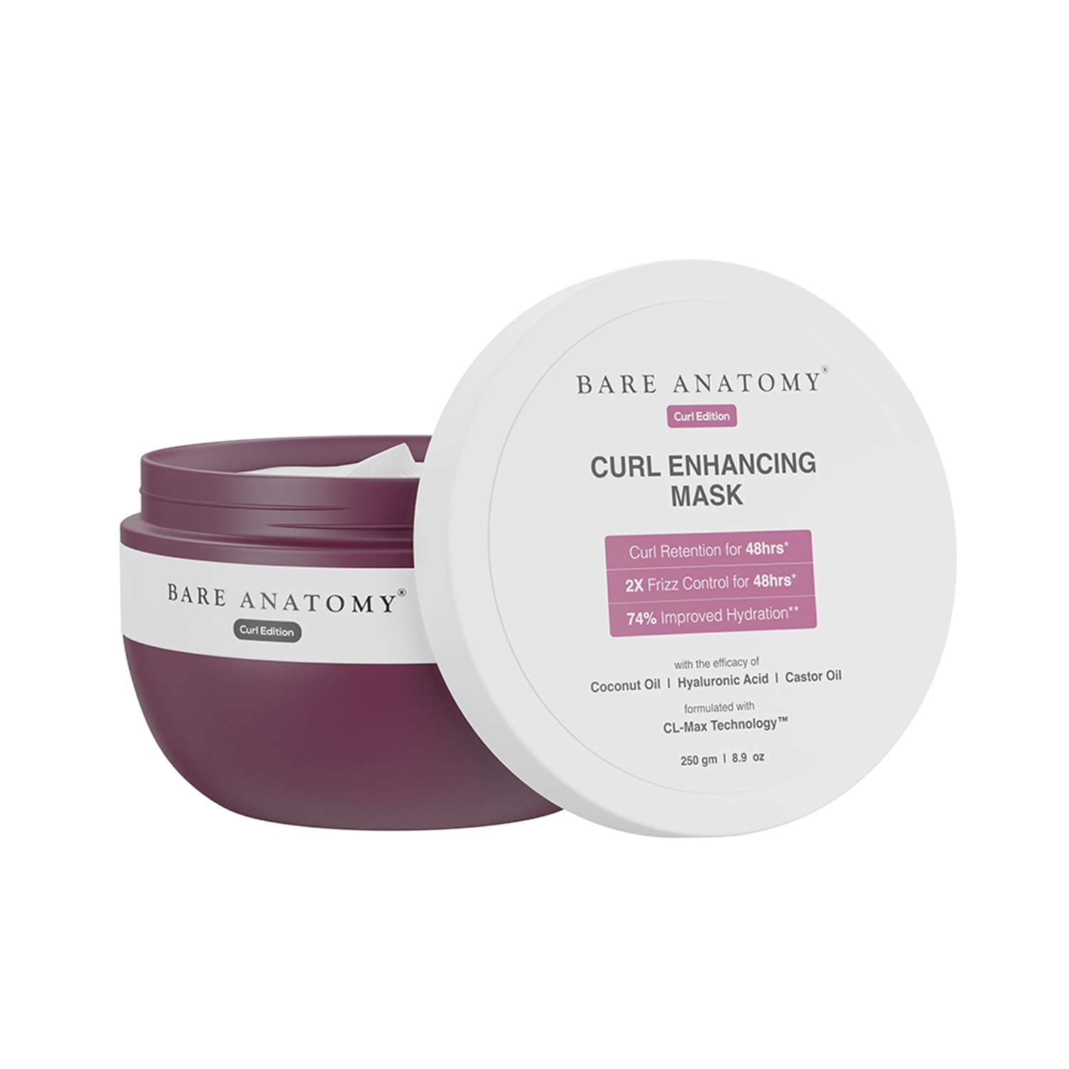 Bare Anatomy | Bare Anatomy Curl Enhancing Hair Mask For Smoothens & Conditions Hair with Curl Retention (250ml)