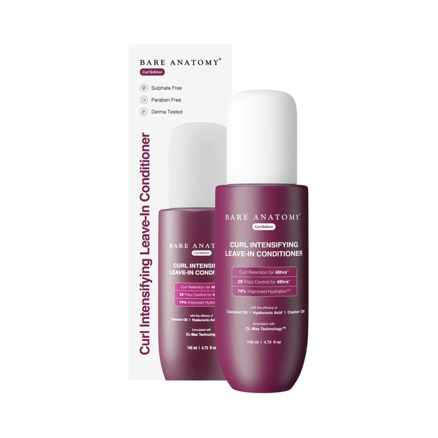 Bare Anatomy | Bare Anatomy Curl Intensifying Leave In Conditioner Cream (140ml)