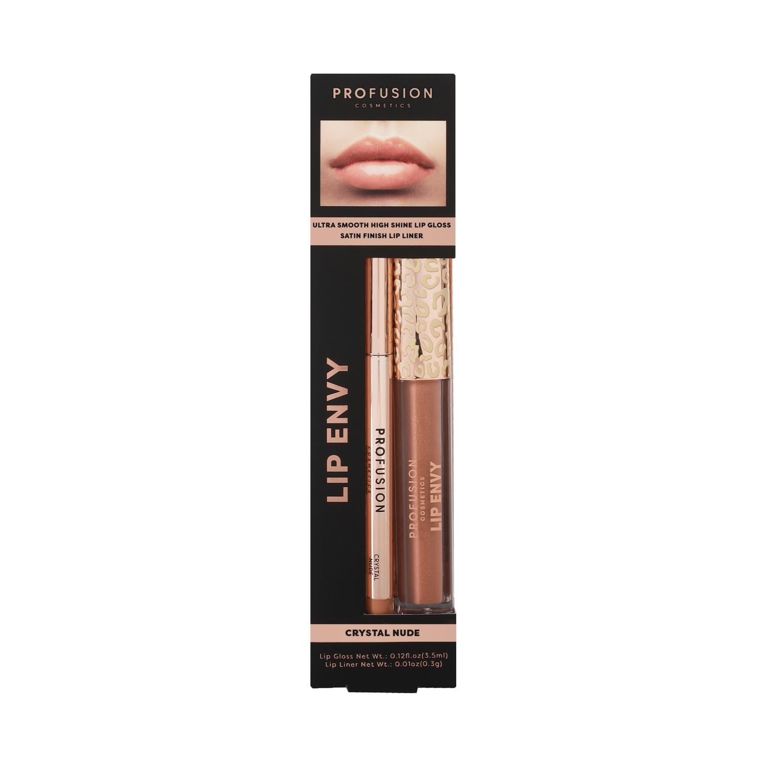 Profusion Cosmetics | Profusion Cosmetics Lip Envy Lip Gloss & + Lip Liner Duo - Crystal Nude (3.5ml + 0.3g)