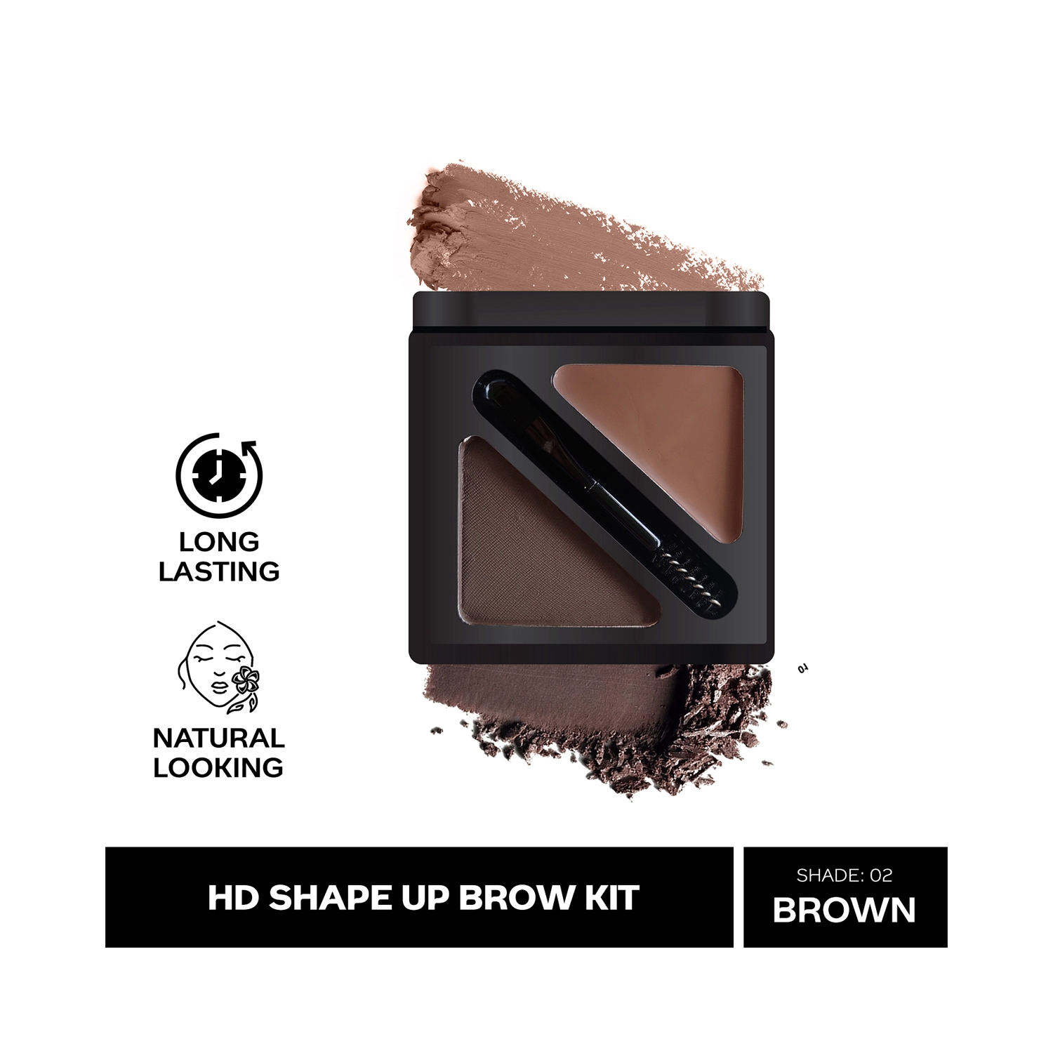 Faces Canada | Faces Canada HD Shape Up Brow Kit - 02 Brown (2.8g)