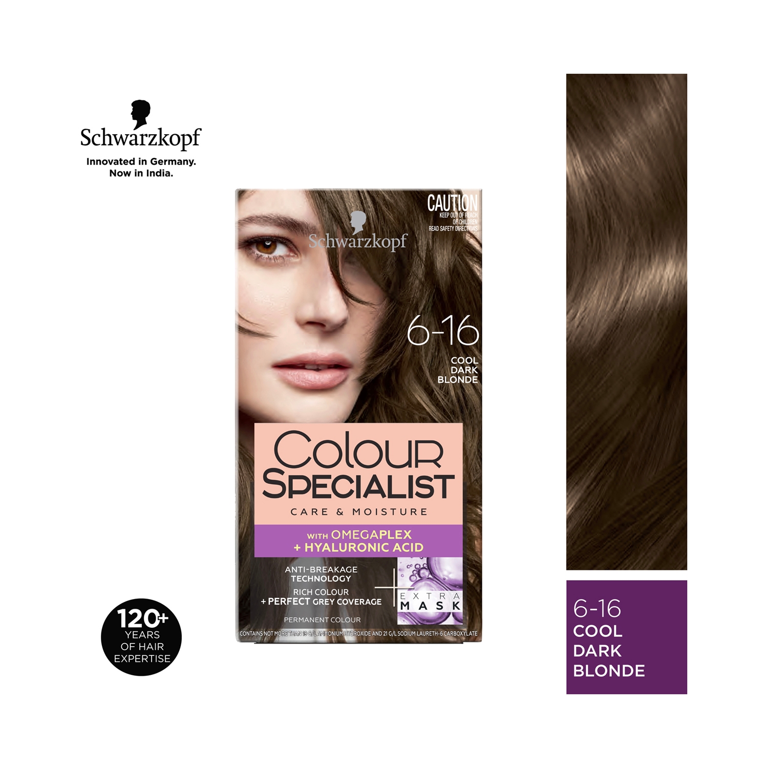 Schwarzkopf | Schwarzkopf Colour Specialist Permanent Hair Colour - 6.16 Cool Dark Blonde (165ml)