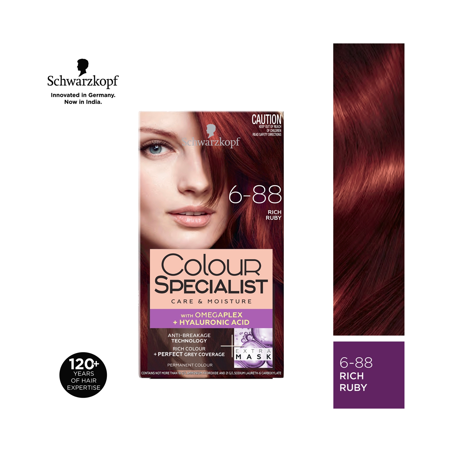 Schwarzkopf | Schwarzkopf Colour Specialist Permanent Hair Colour - 6.88 Rich Ruby (165ml)