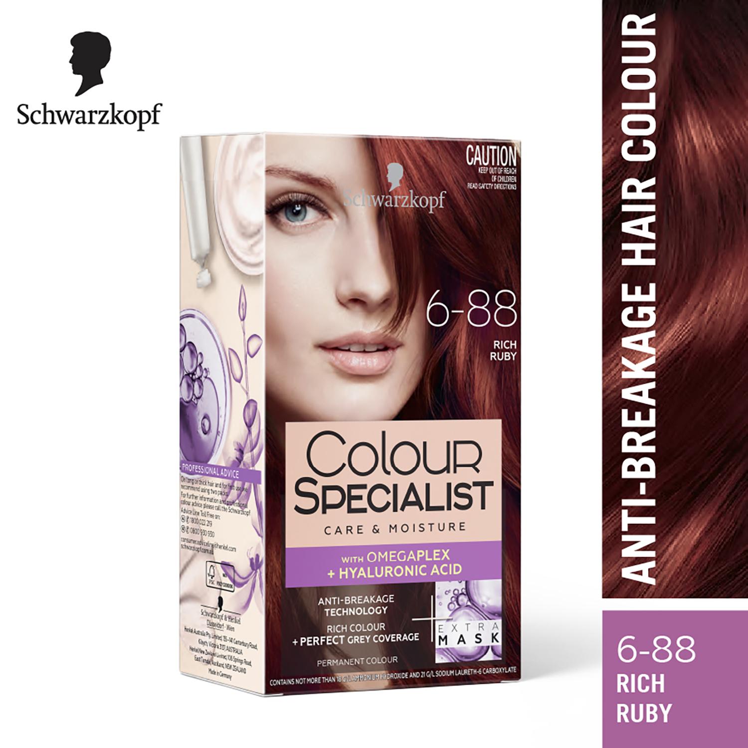 Schwarzkopf | Schwarzkopf Colour Specialist Permanent Hair Colour - 6.88 Rich Ruby (165ml)