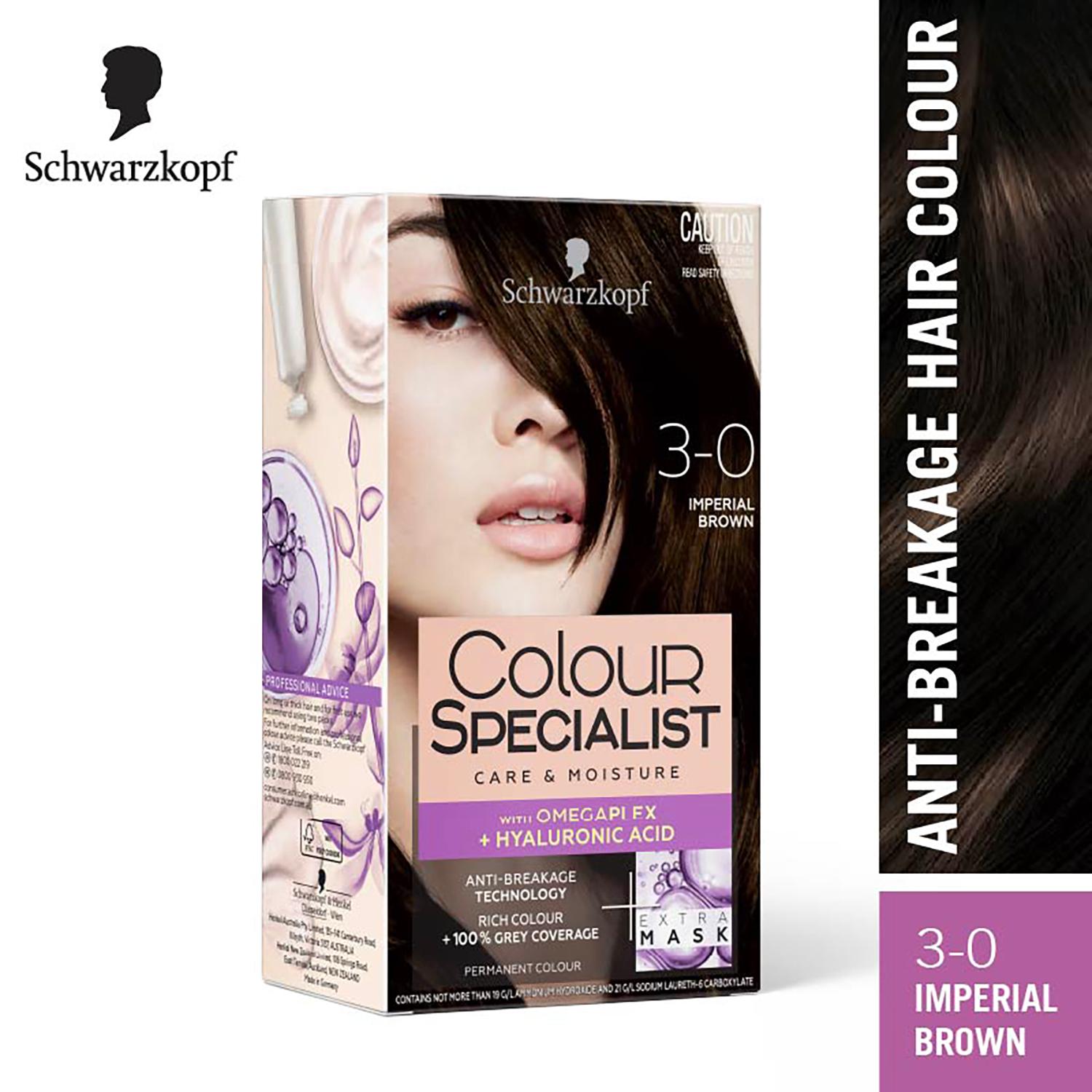 Schwarzkopf | Schwarzkopf Colour Specialist Permanent Hair Colour - 3.0 Imperial Brown (165ml)