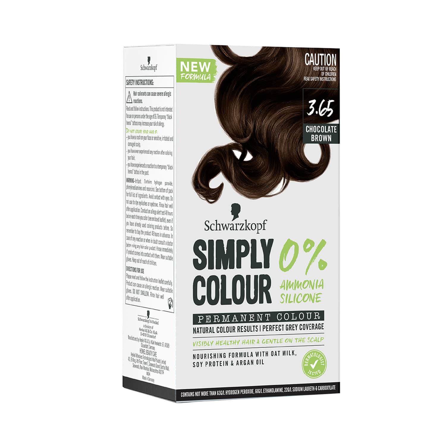 Schwarzkopf | Schwarzkopf Simply Color Permanent Hair Colour - 3.65 Chocolate Brown (142.5 ml)