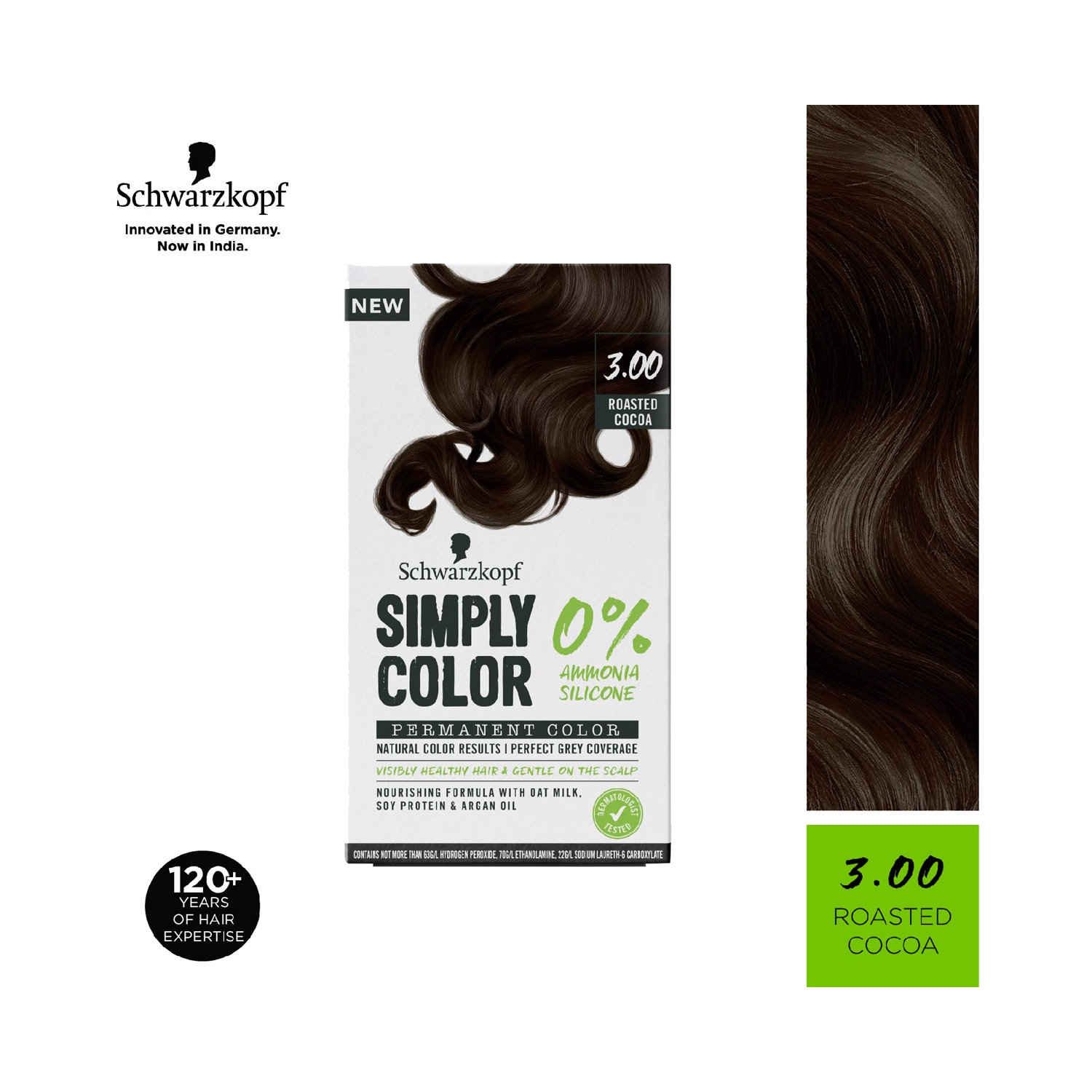 Schwarzkopf | Schwarzkopf Simply Color Permanent Hair Colour - 3.00 Roasted Cocoa (142.5ml)