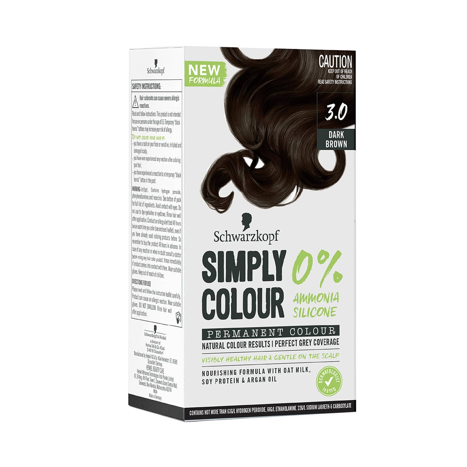 Schwarzkopf | Schwarzkopf Simply Color Permanent Hair Colour - 3.00 Dark Brown (142.5 ml)