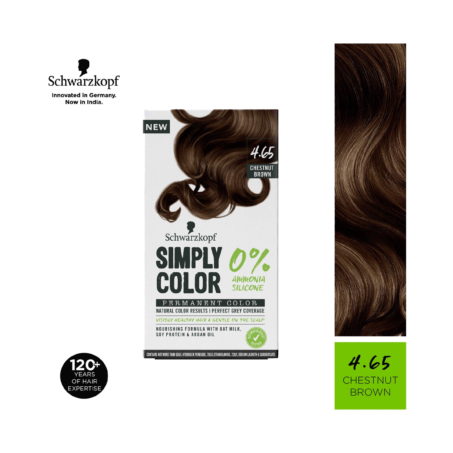 Schwarzkopf | Schwarzkopf Simply Color Permanent Hair Colour - 4.65 Chestnut Brown (142.5ml)