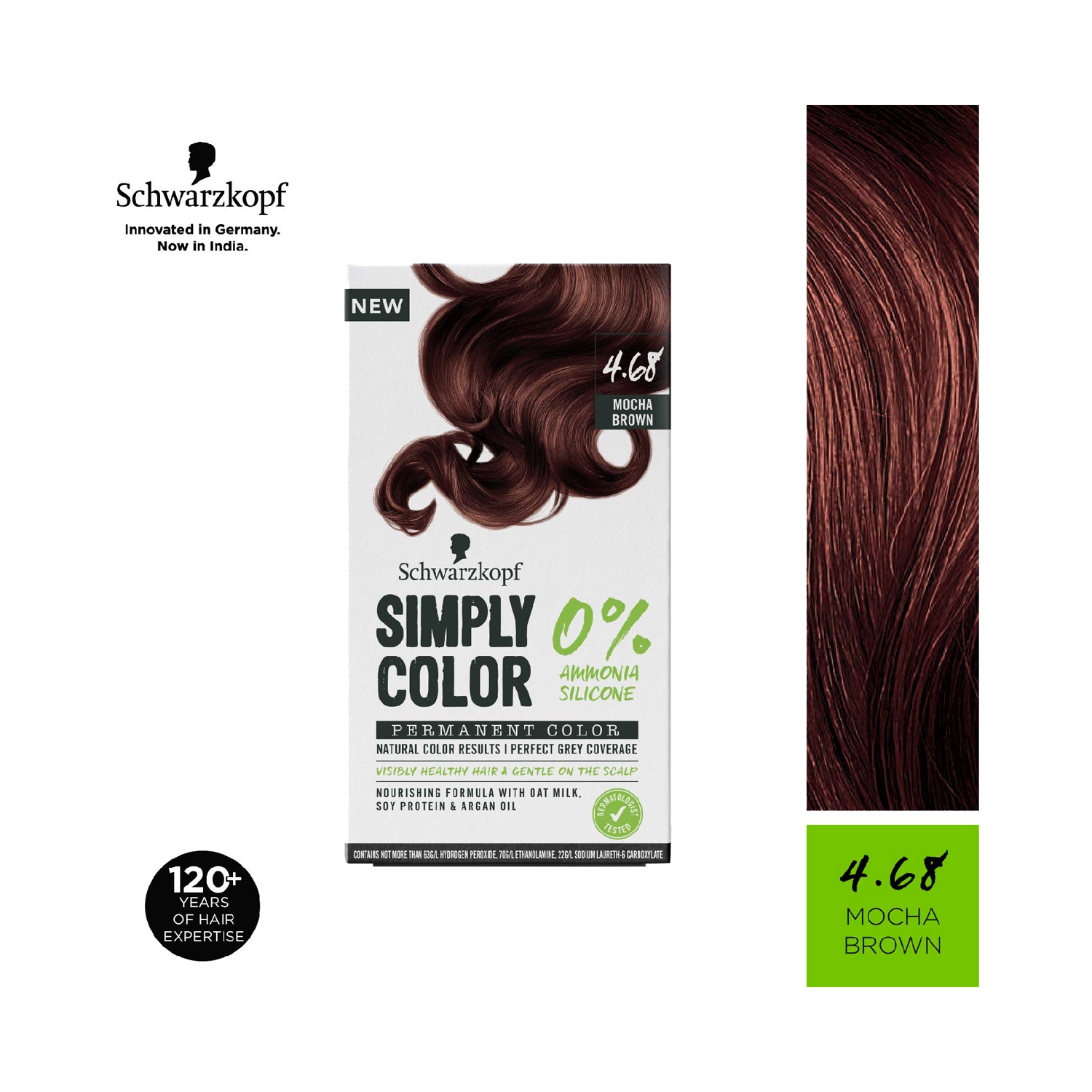 Schwarzkopf | Schwarzkopf Simply Color Permanent Hair Colour - 4.68 Mocha Brown (142.5ml)