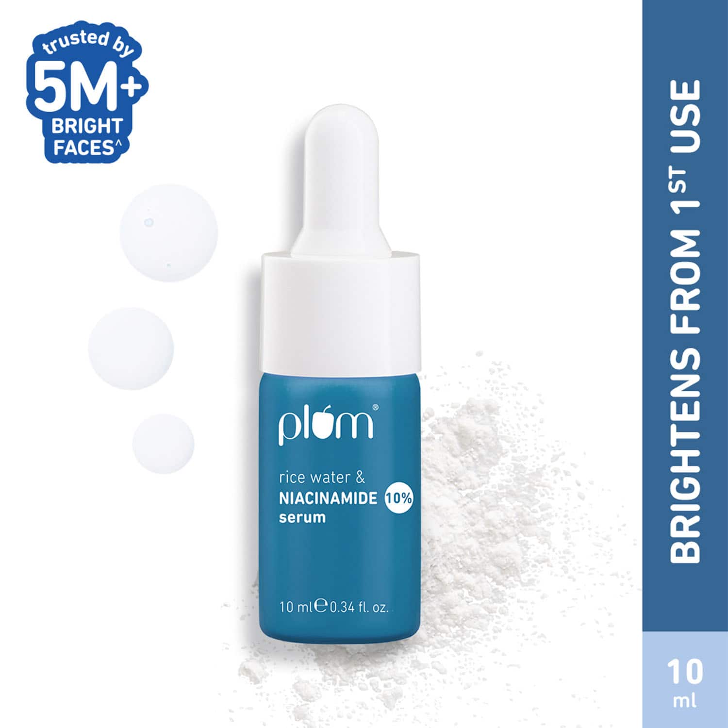 Plum | Plum 10% Niacinamide Face Serum With Rice Water & Squalane (10ml)