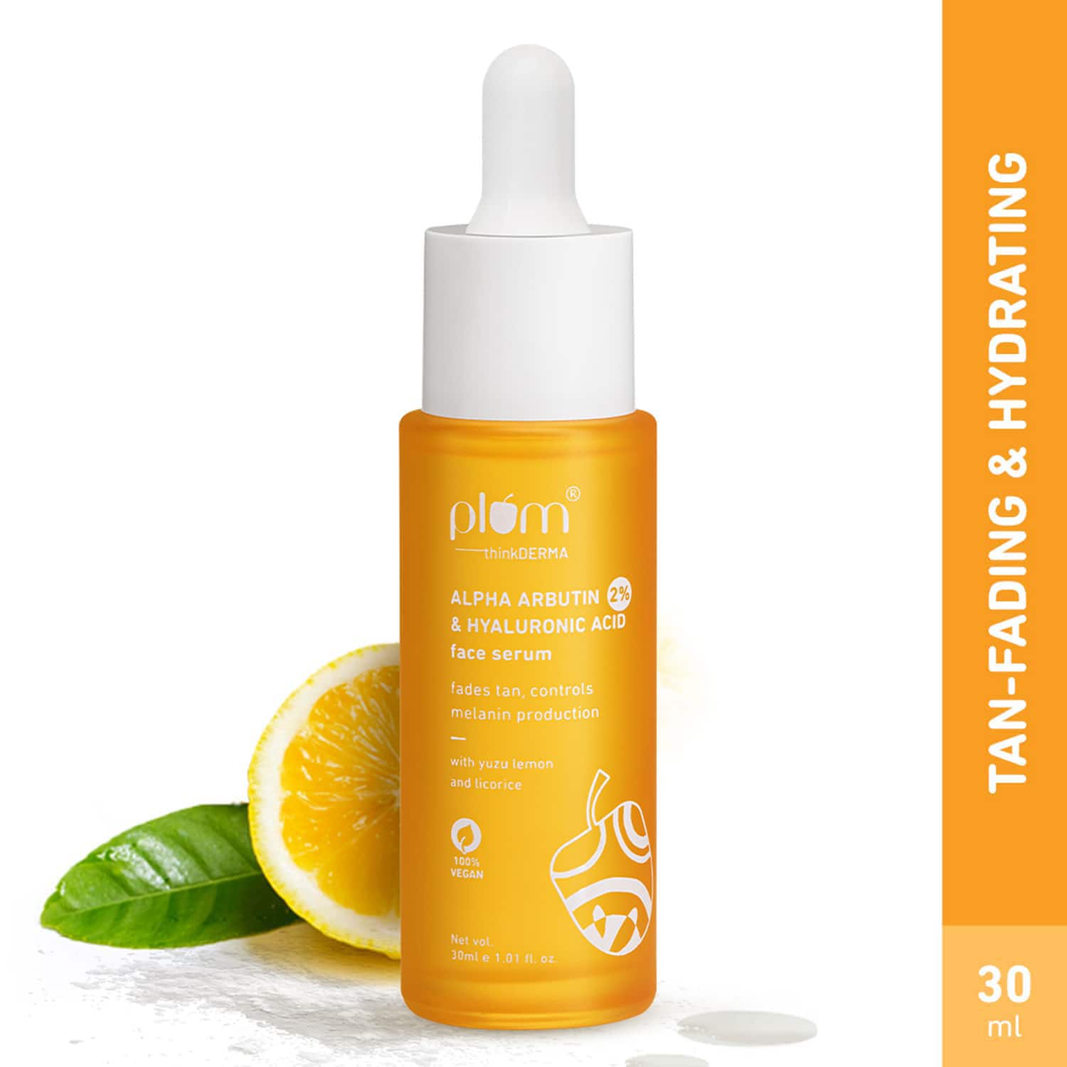 Plum | Plum Thinkderma 2% Alpha Arbutin & Hyaluronic Acid Face Serum (30ml)
