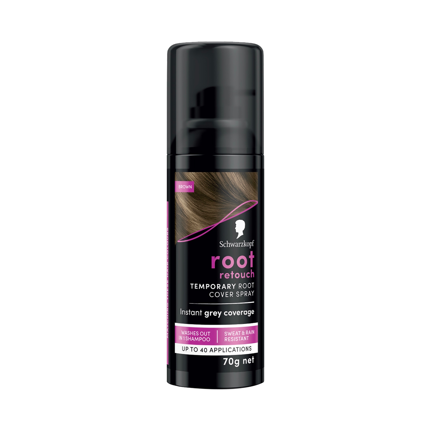 Schwarzkopf | Schwarzkopf Root Retouch Instant Temporary Hair Spray - Brown (120ml)