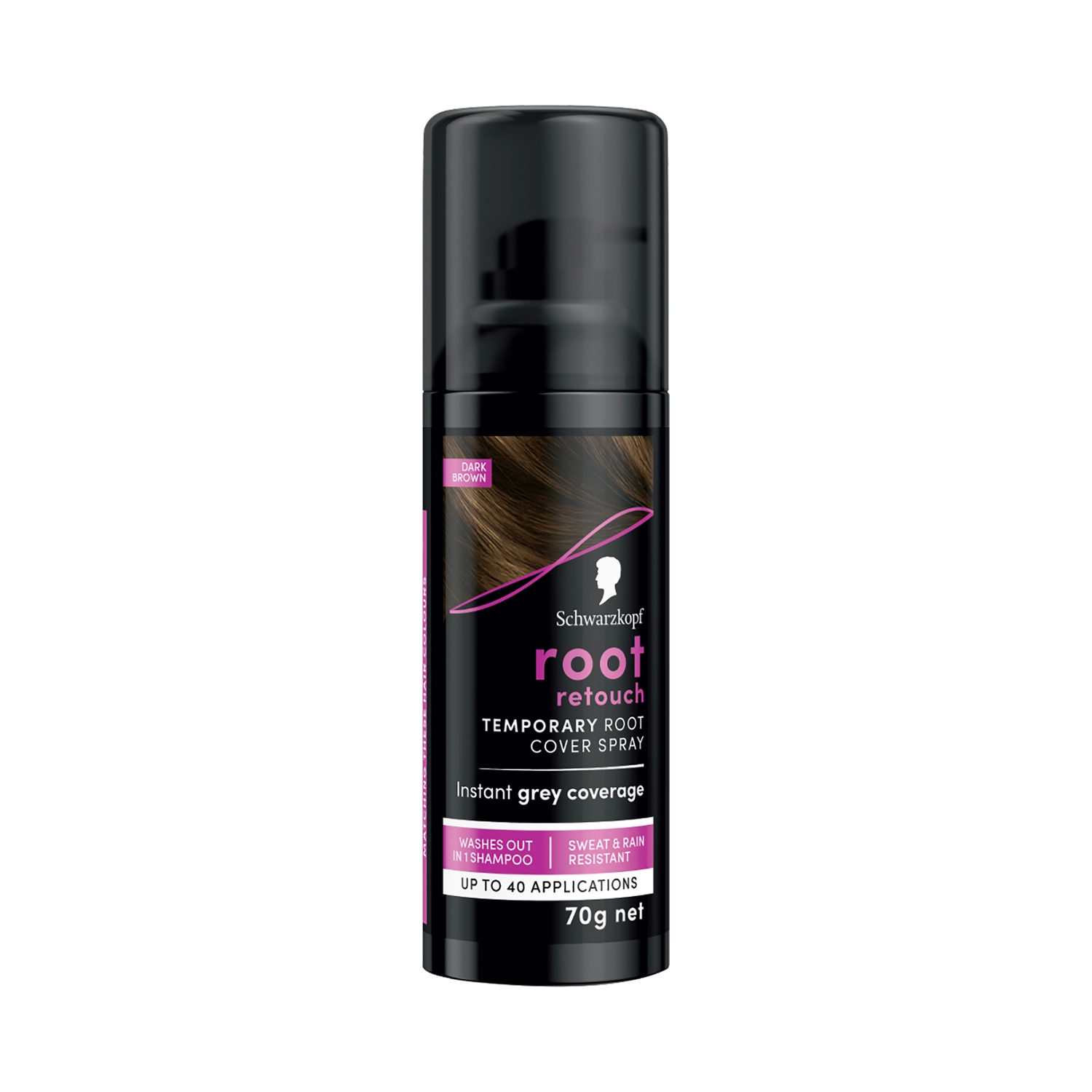 Schwarzkopf | Schwarzkopf Root Retouch Instant Temporary Hair Spray - Dark Brown (120ml)