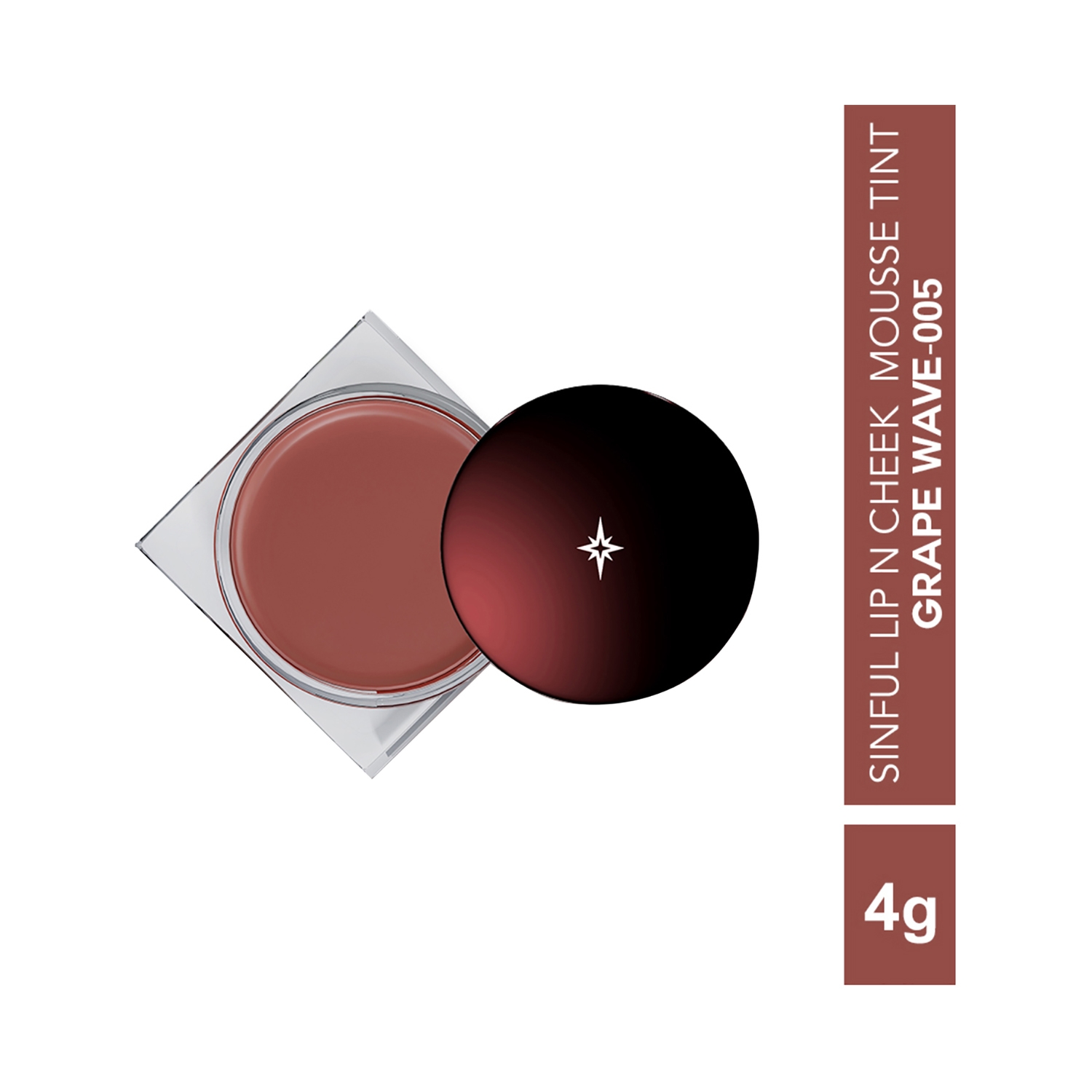 Colorbar | Colorbar Sinful Lip N Cheek Mousse Tint - Grape Wave-005 (4g)