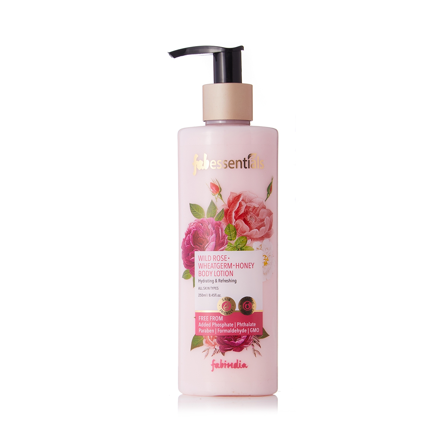 Fabessentials by Fabindia | Fabessentials by Fabindia Wild Rose Wheatgerm Honey Body Lotion (250ml)