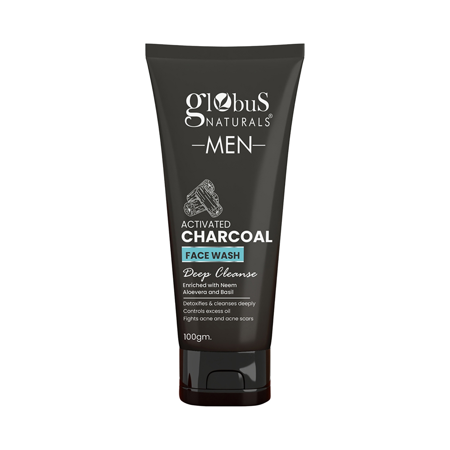Globus Naturals | Globus Naturals Anti Pollution & Anti Acne Charcoal Face Wash (100g)