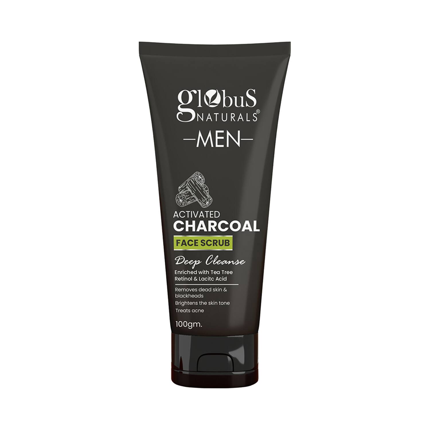 Globus Naturals | Globus Naturals Anti Pollution & Anti Acne Charcoal Face Scrub (100g)