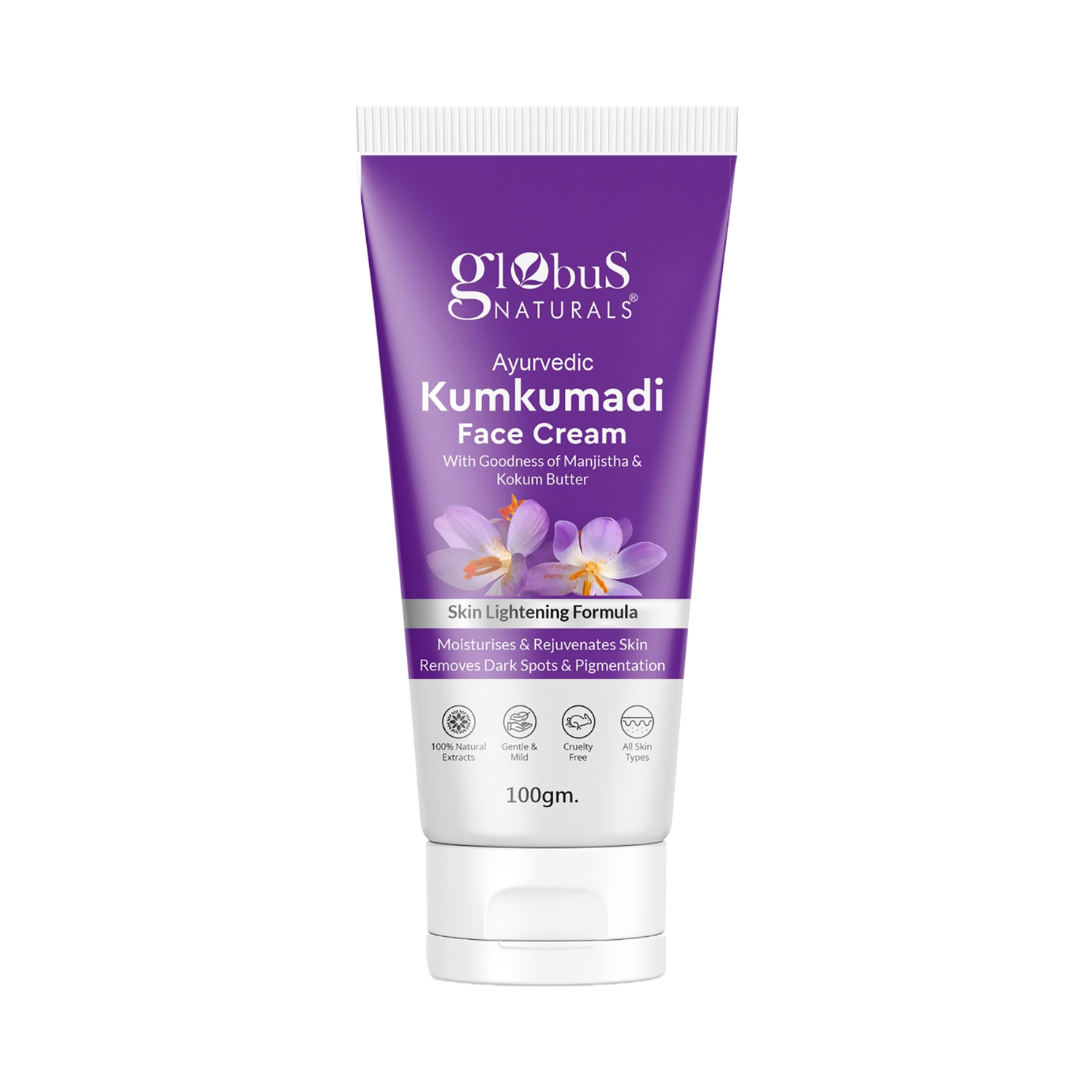 Globus Naturals | Globus Naturals Ayurvedic Kumkumadi Skin Lightening Face Cream Enriched With Kokum Butter (100g)