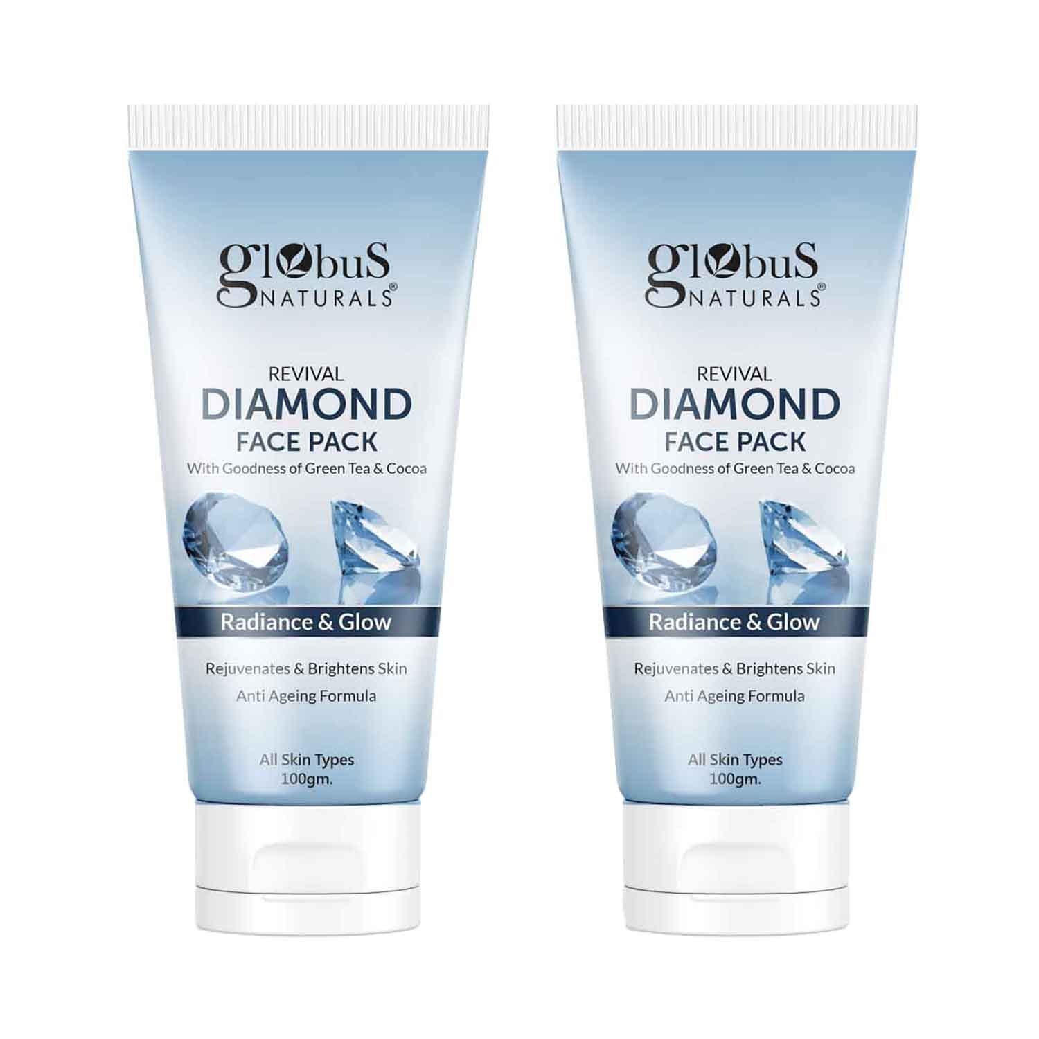 Globus Naturals | Globus Naturals Revival Diamond Face Pack (2 Pcs)