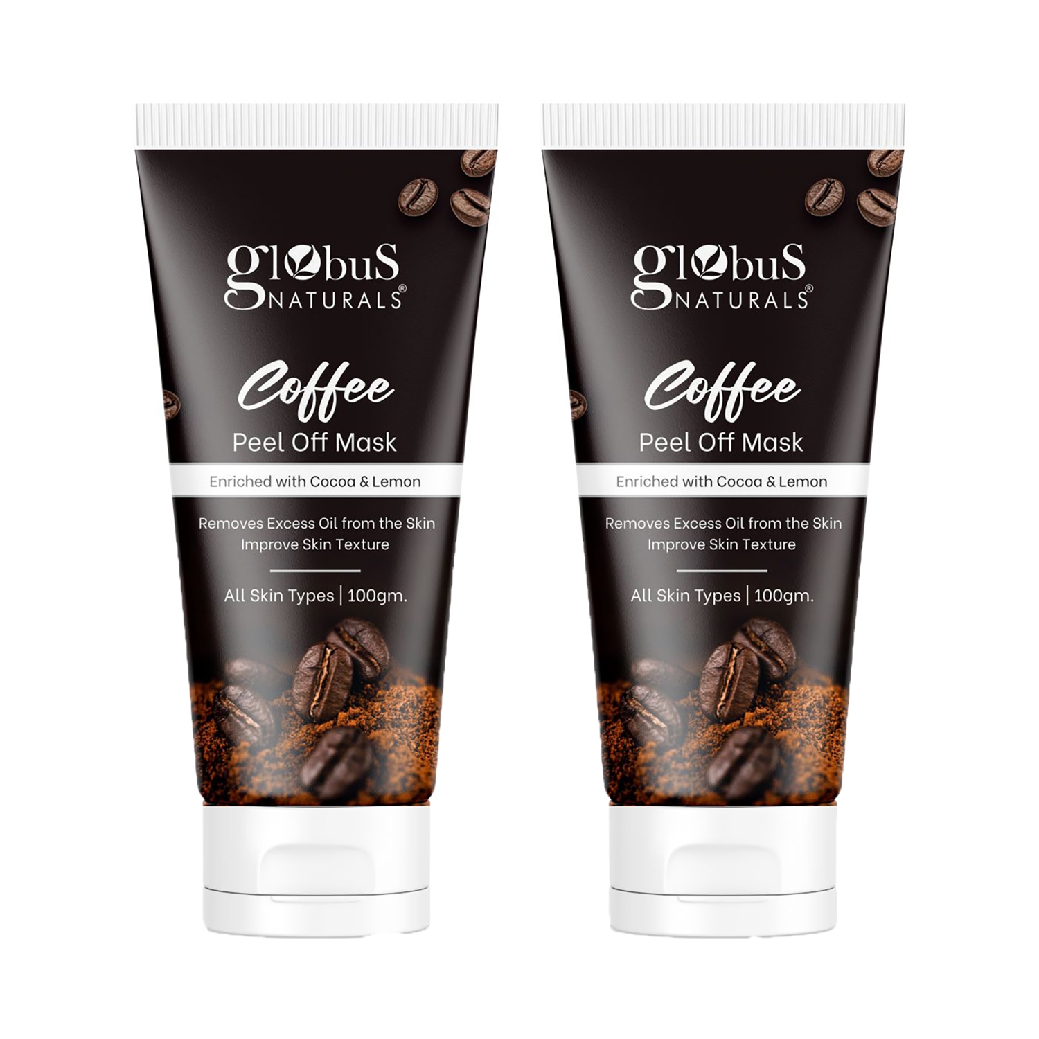 Globus Naturals | Globus Naturals Coffee Peel Off Mask For Skin Brightening Combo (2 Pcs)