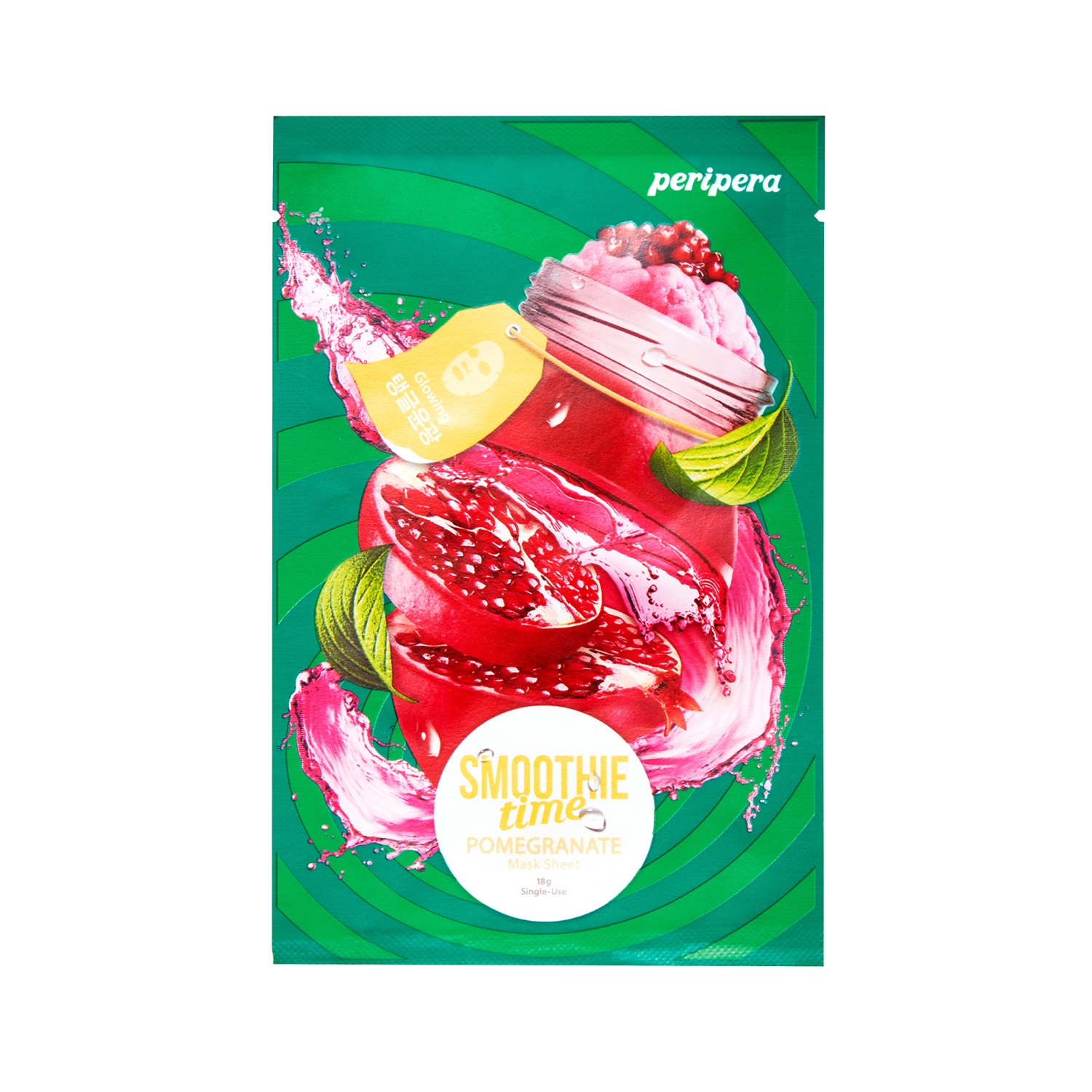 Peripera | Peripera Smoothie Time 2 Pomegranate Glowing Sheet Mask (18g)