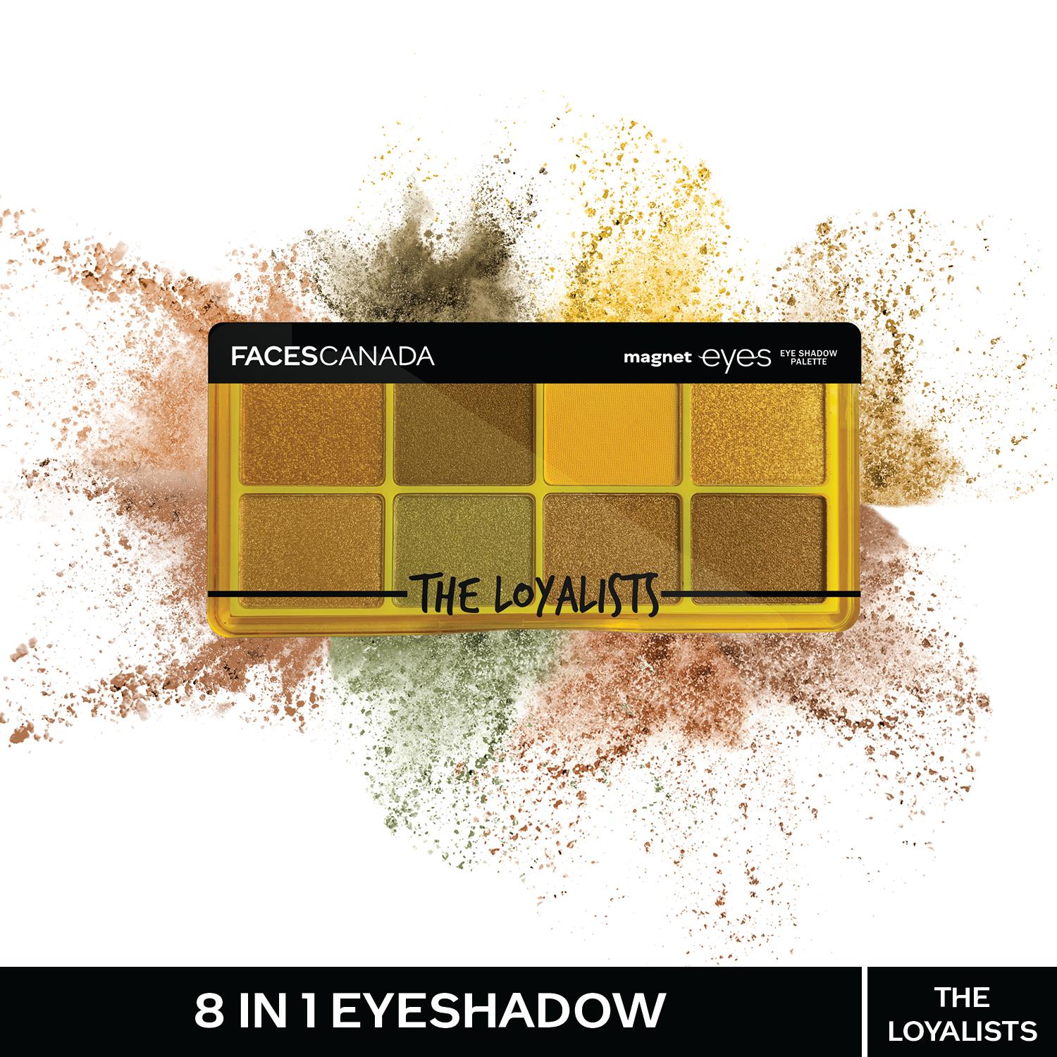 Faces Canada | Faces Canada Magneteyes 8 in 1 Eyeshadow Palette - The Loyalists, Intensely Pigmented (6.4 g)