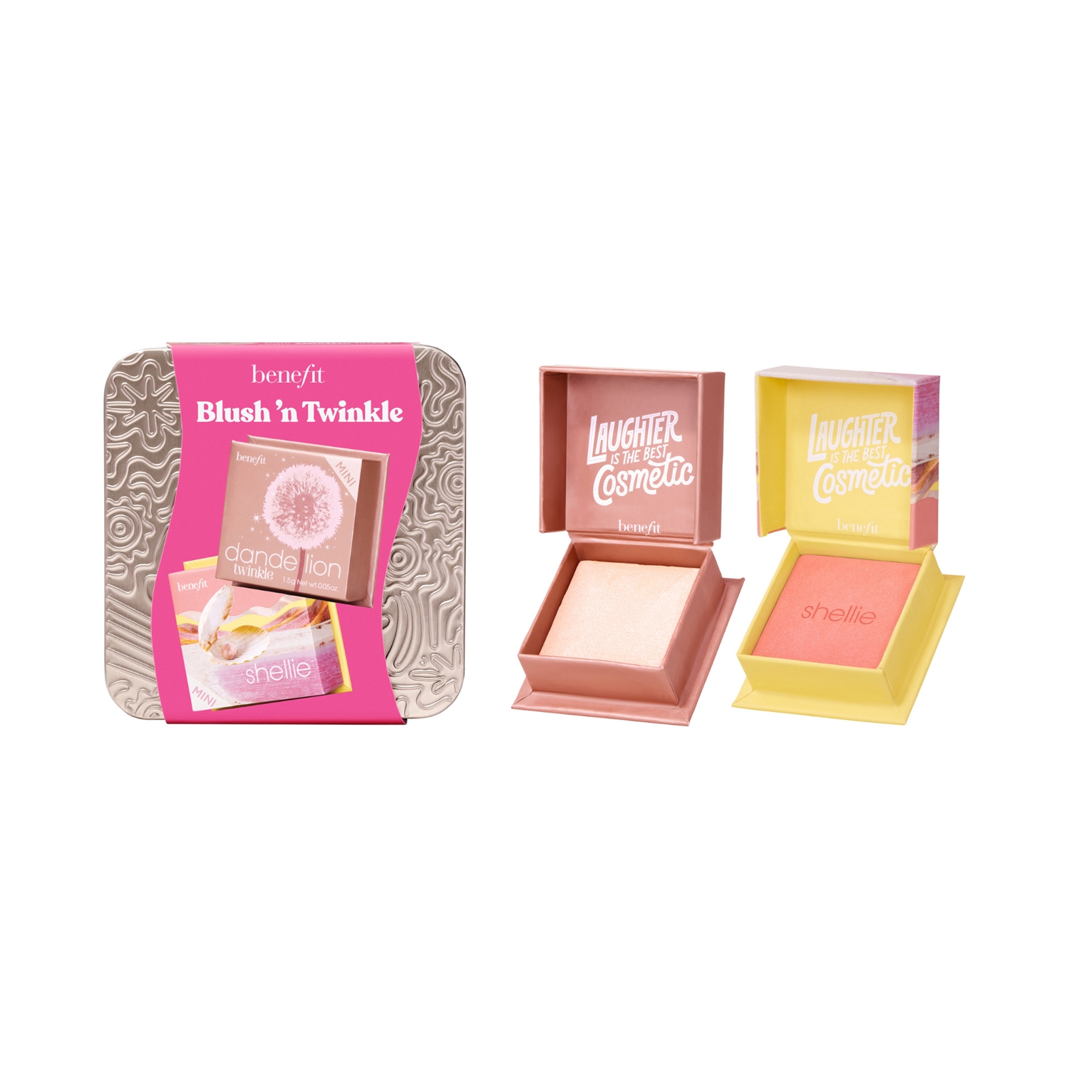 Benefit Cosmetics | Benefit Cosmetics Blush 'N Twinkle Mini Blush & Highlighter Duo - Shellie, Dandelion Twinkle (2 Pcs)